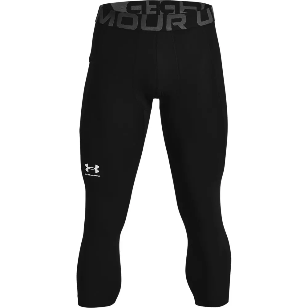 Under Armour Men's Black HeatGear® Armour ¾ Leggings - BLACK