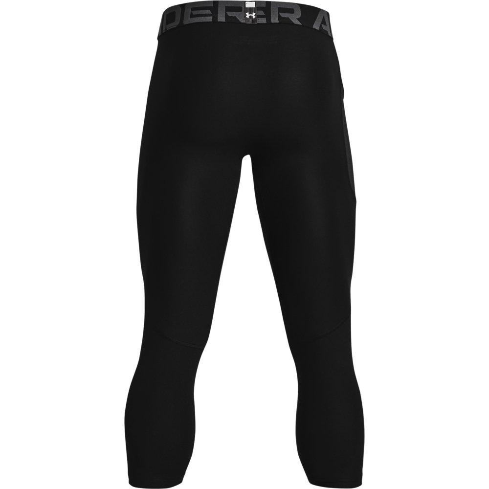 Under Armour Men's Black HeatGear&reg; Armour &frac34; Leggings - BLACK Thumbnail View 4