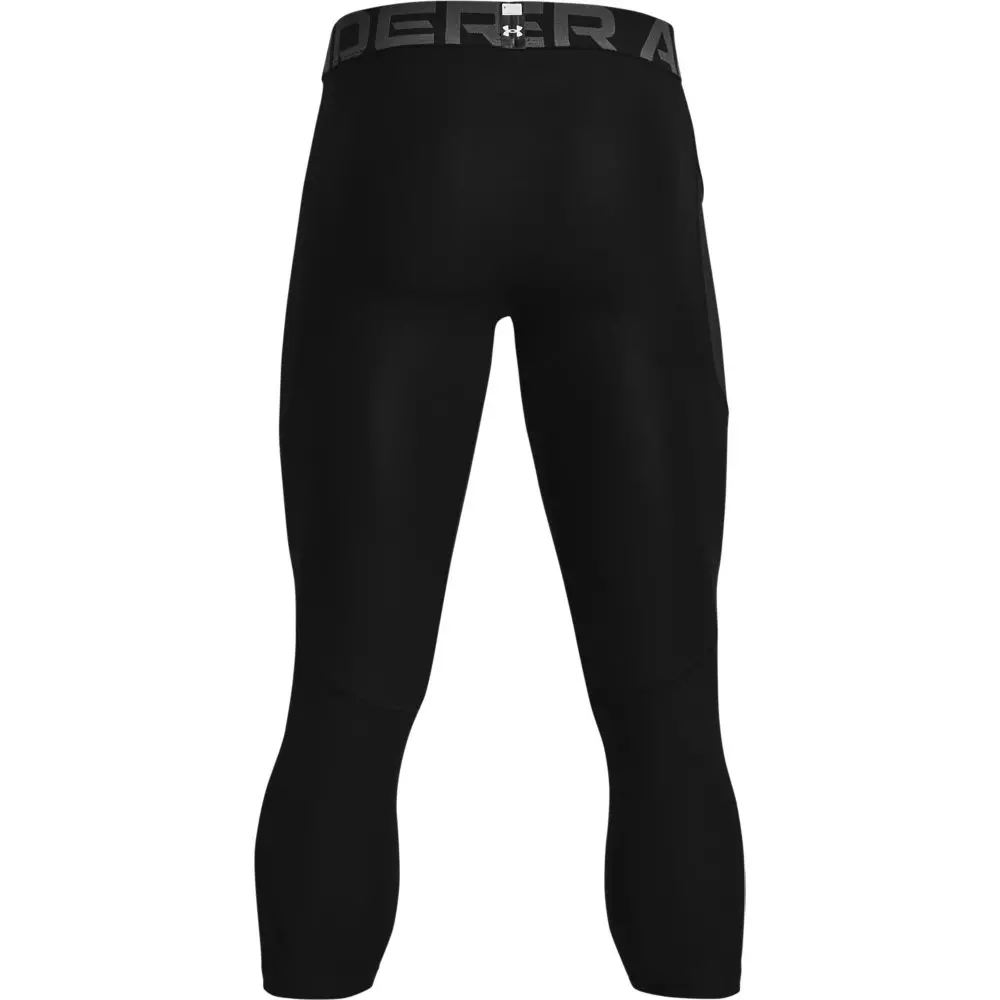 Under Armour Men's Black HeatGear® Armour ¾ Leggings - BLACK