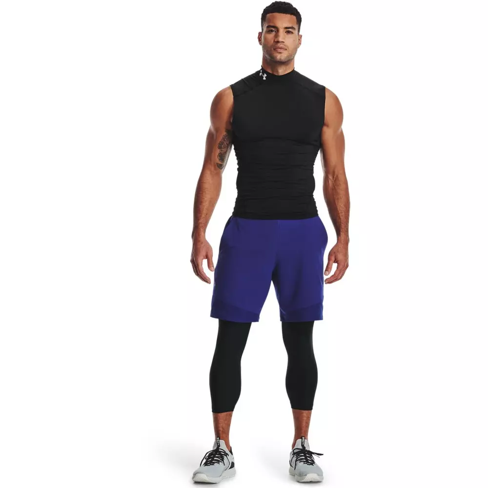 Under Armour Men's Black HeatGear® Armour ¾ Leggings - BLACK