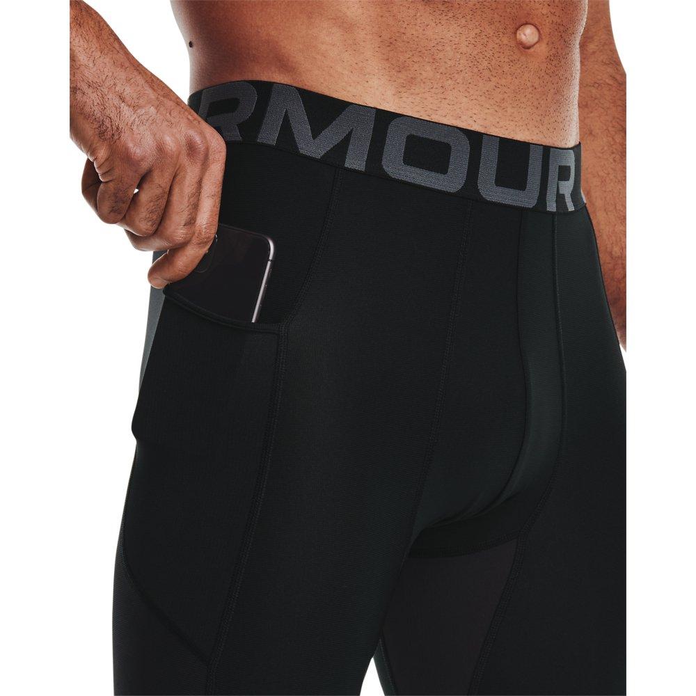 Under Armour Men's Black HeatGear&reg; Armour &frac34; Leggings - BLACK Thumbnail View 7