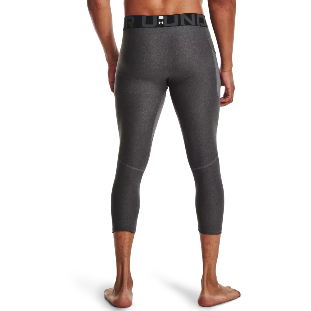 Under Armour Men's Grey HeatGear Armour ¾ Leggings - GREY
