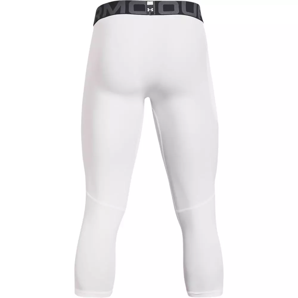 Under Armour Men's White HeatGear® Armour ¾ Leggings - WHITE