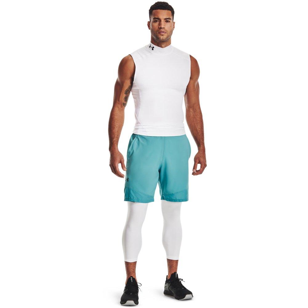 Under Armour Men's White HeatGear&reg; Armour &frac34; Leggings - WHITE Thumbnail View 5