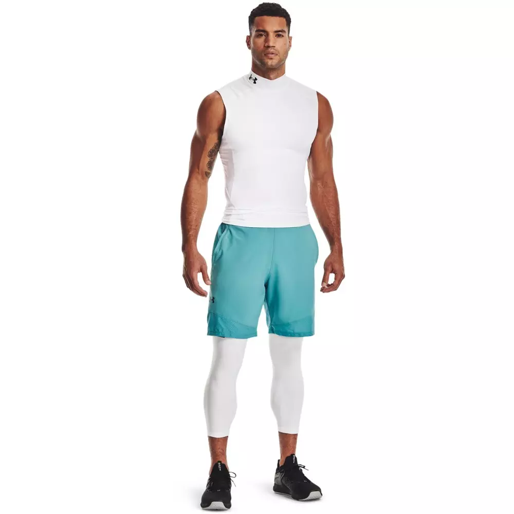 Under Armour Men's White HeatGear® Armour ¾ Leggings - WHITE