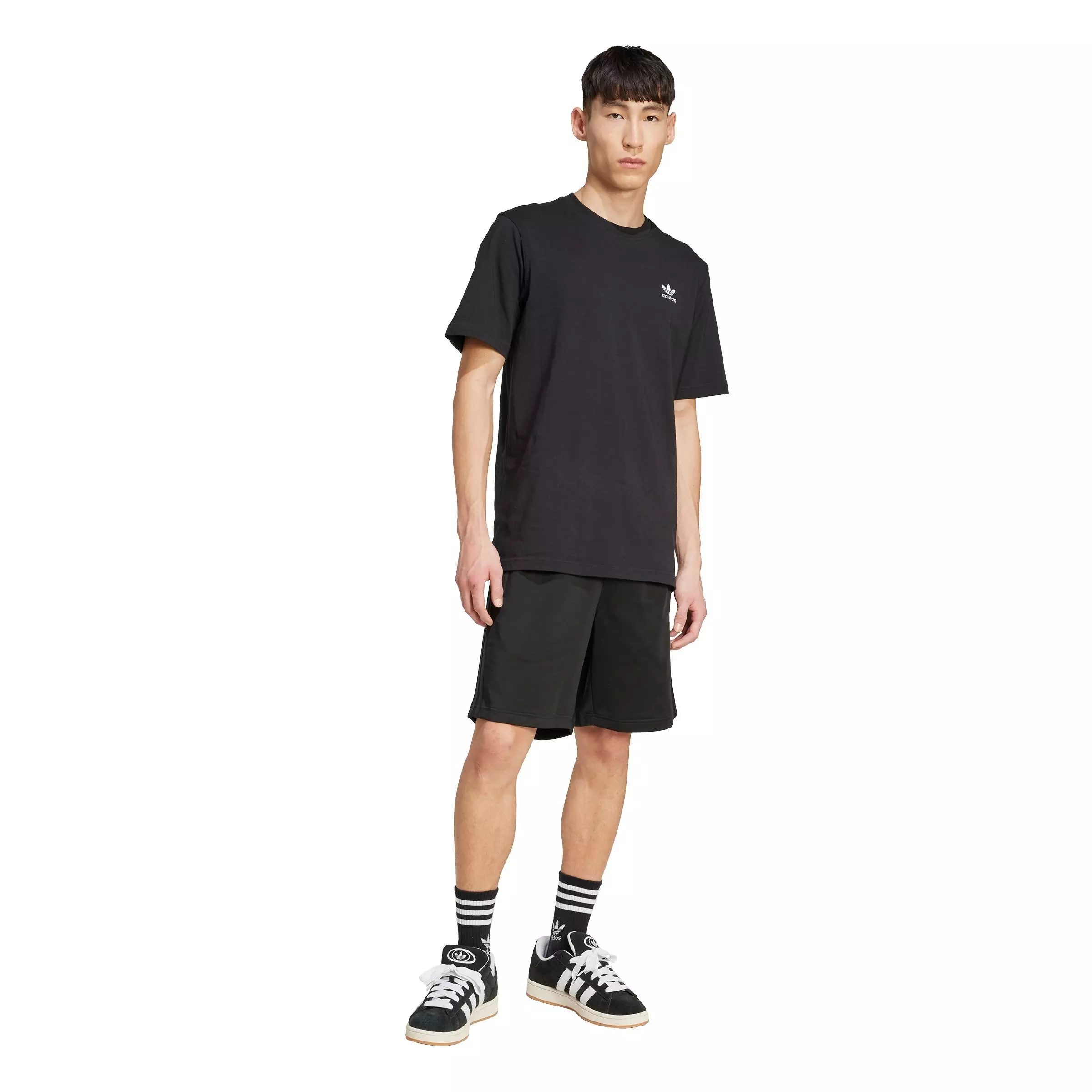 adidas Originals Men's Adicolor Firebird Shorts -Black - BLACK