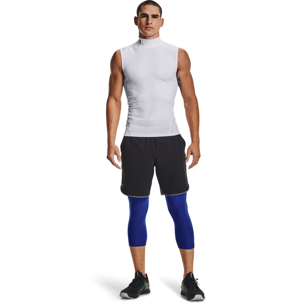 Under Armour Men's Royal HeatGear Armour &frac34; Leggings - ROYAL Thumbnail View 4
