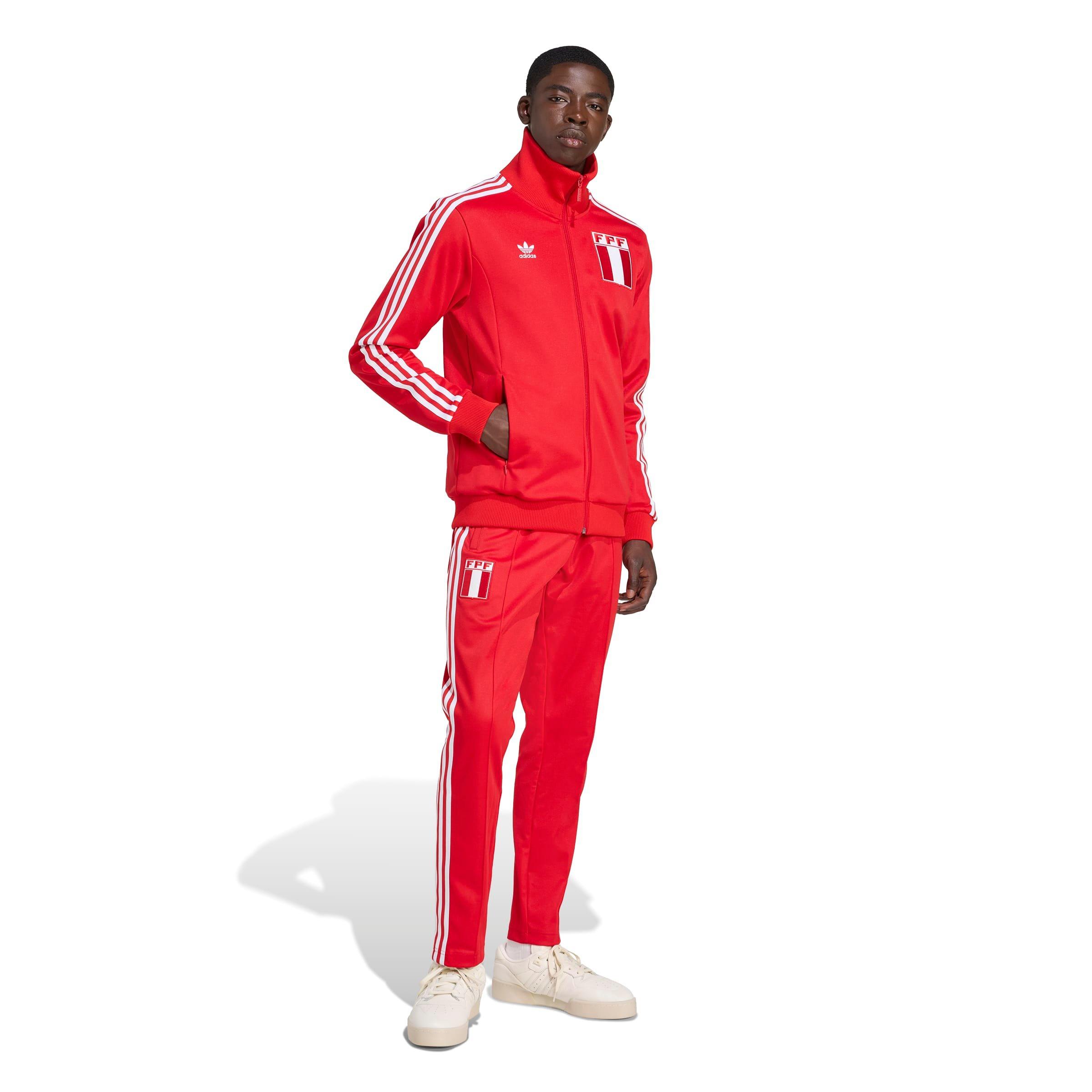 adidas Originals Men's Peru Track Top -Red - RED Thumbnail View 5