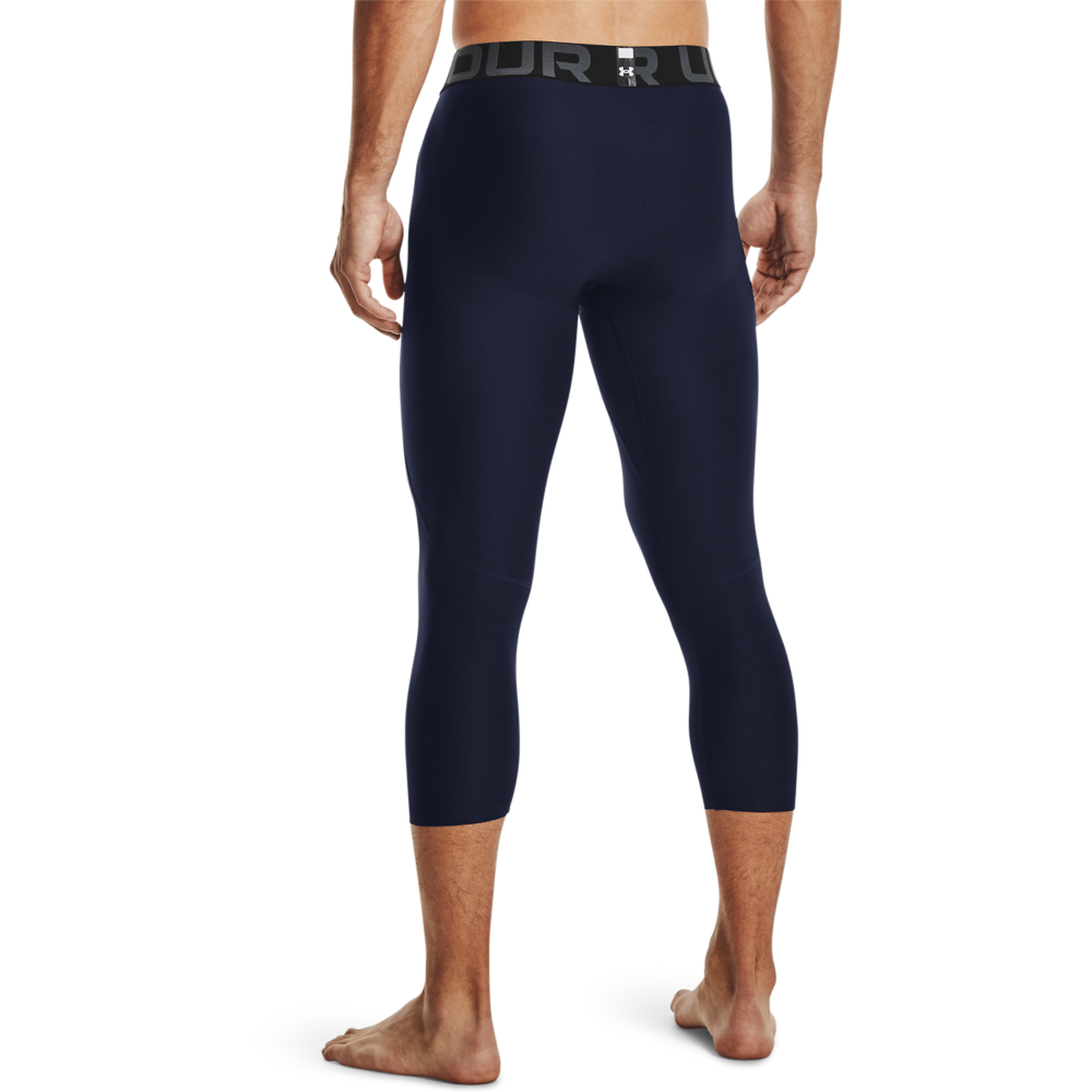 Under Armour Men's Navy HeatGear Armour &frac34; Leggings - NAVY Thumbnail View 2