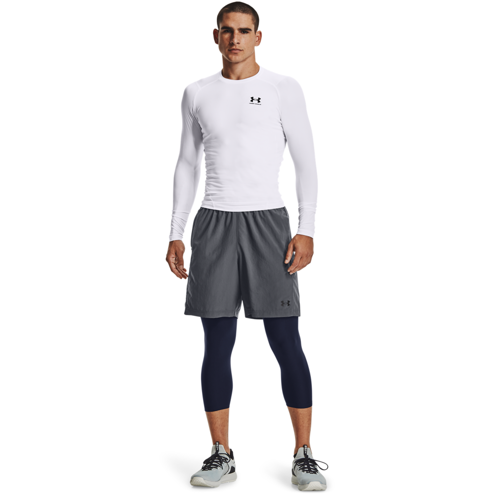 Under Armour Men's Navy HeatGear Armour &frac34; Leggings - NAVY Thumbnail View 5