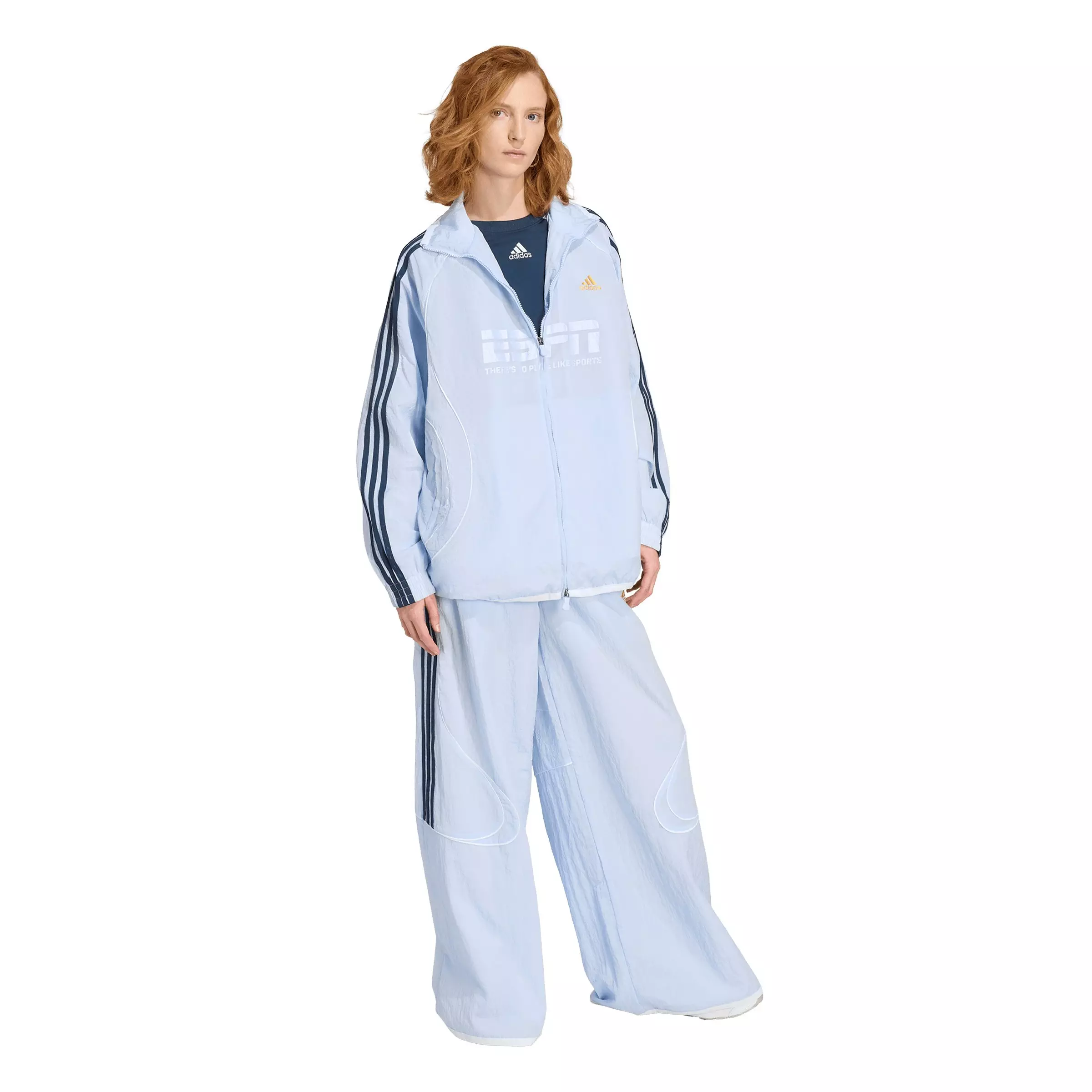 adidas Originals Women's Teamgeist 2.0 Track Jacket - Light Blue - LIGHT BLUE