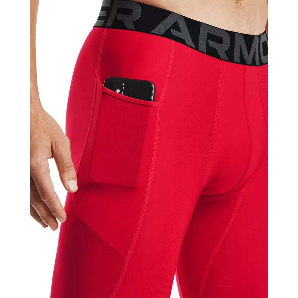 Under Armour Men's Red HeatGear Armour ¾ Leggings - RED
