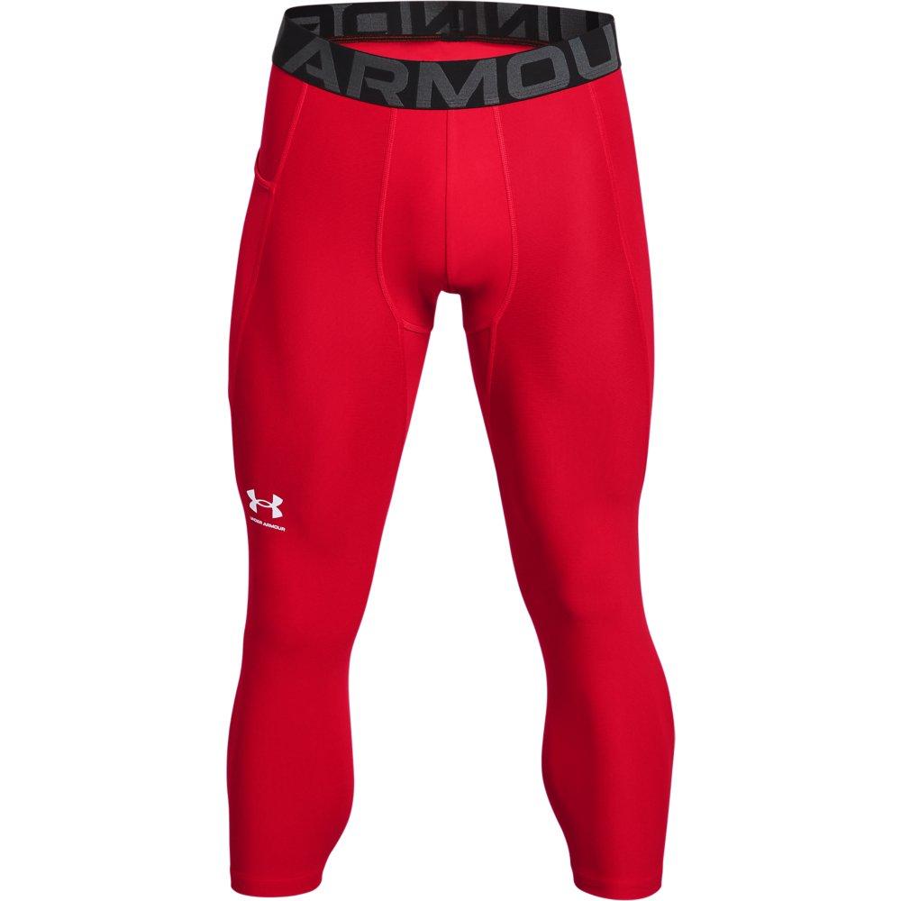 Under Armour Men's Red HeatGear Armour &frac34; Leggings - RED Thumbnail View 2