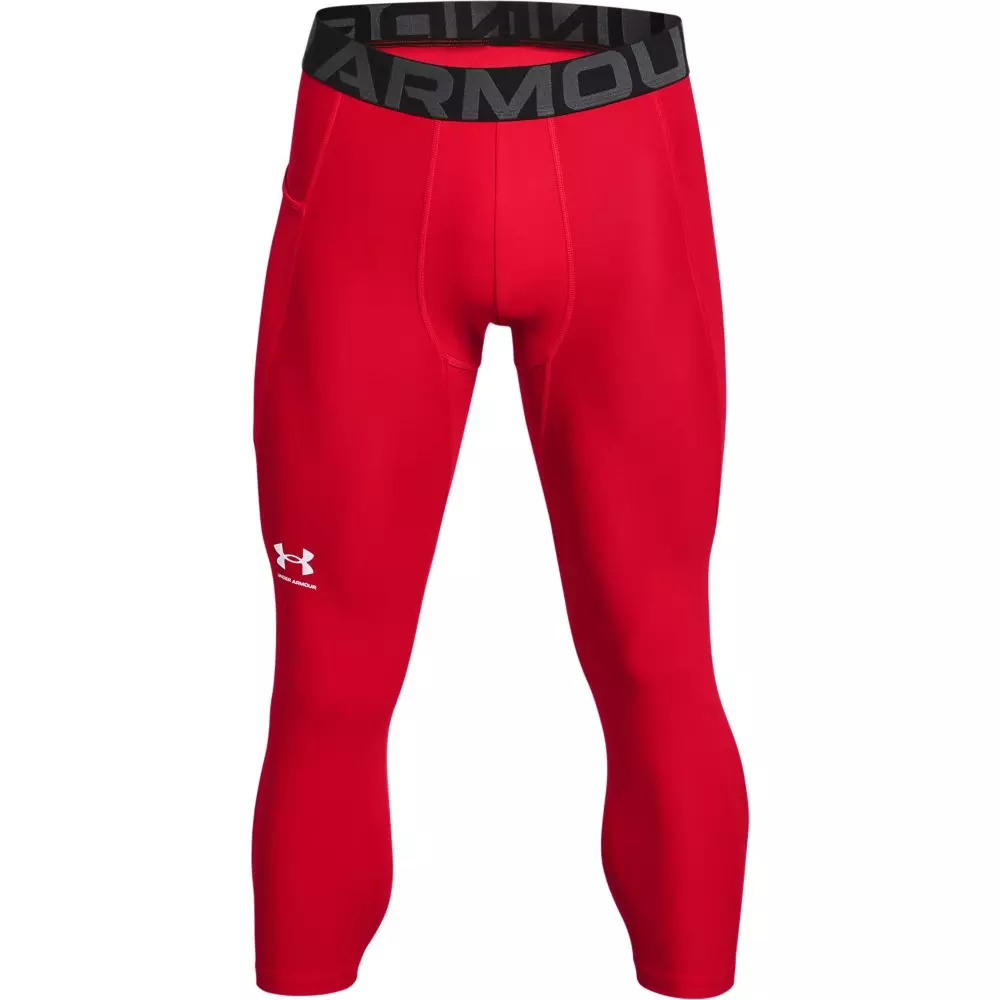 Under Armour Men's Red HeatGear Armour ¾ Leggings - RED