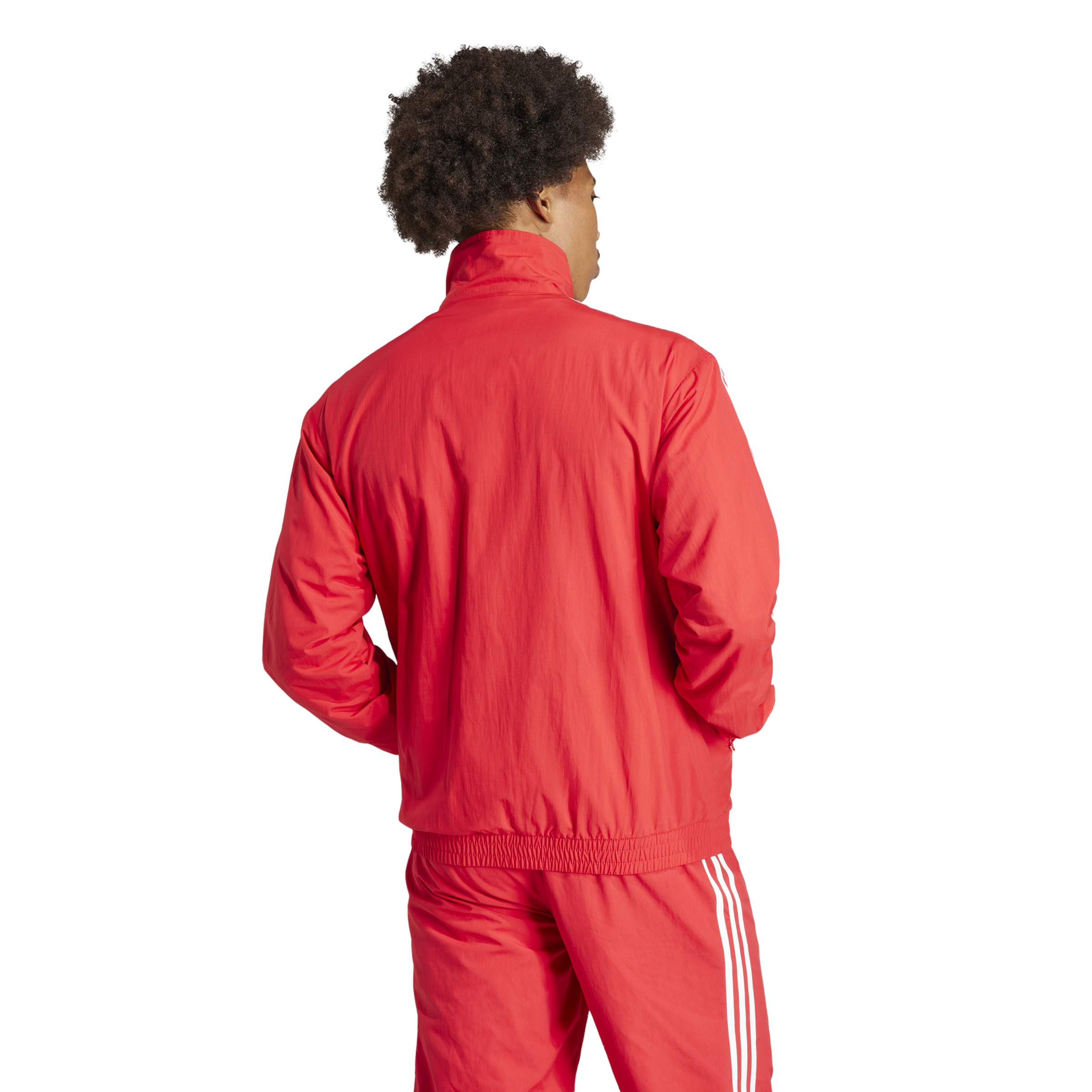 adidas Originals Men's Adicolor Woven Firebird Track Top -Red - RED Thumbnail View 2