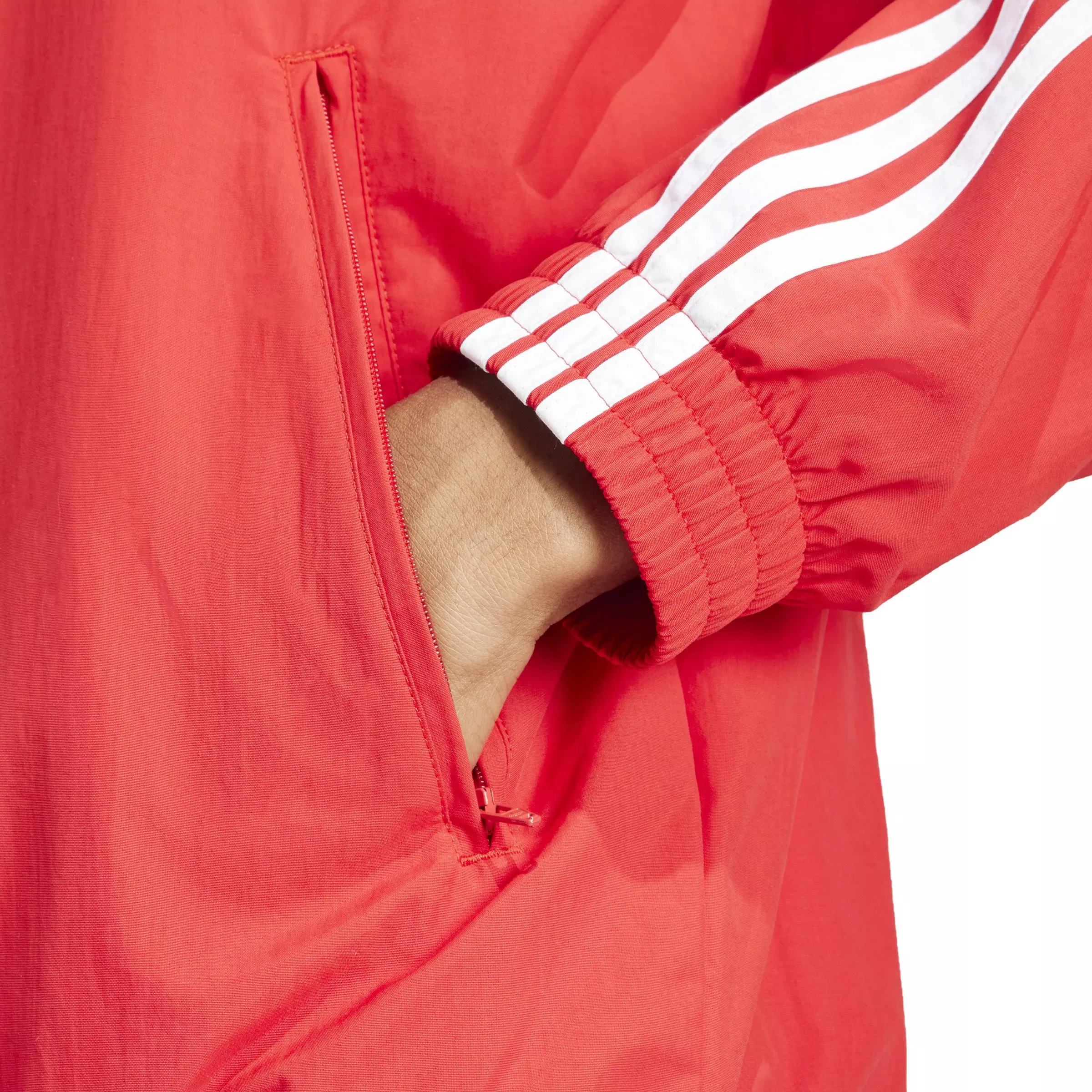 adidas Originals Men's Adicolor Woven Firebird Track Top -Red - RED