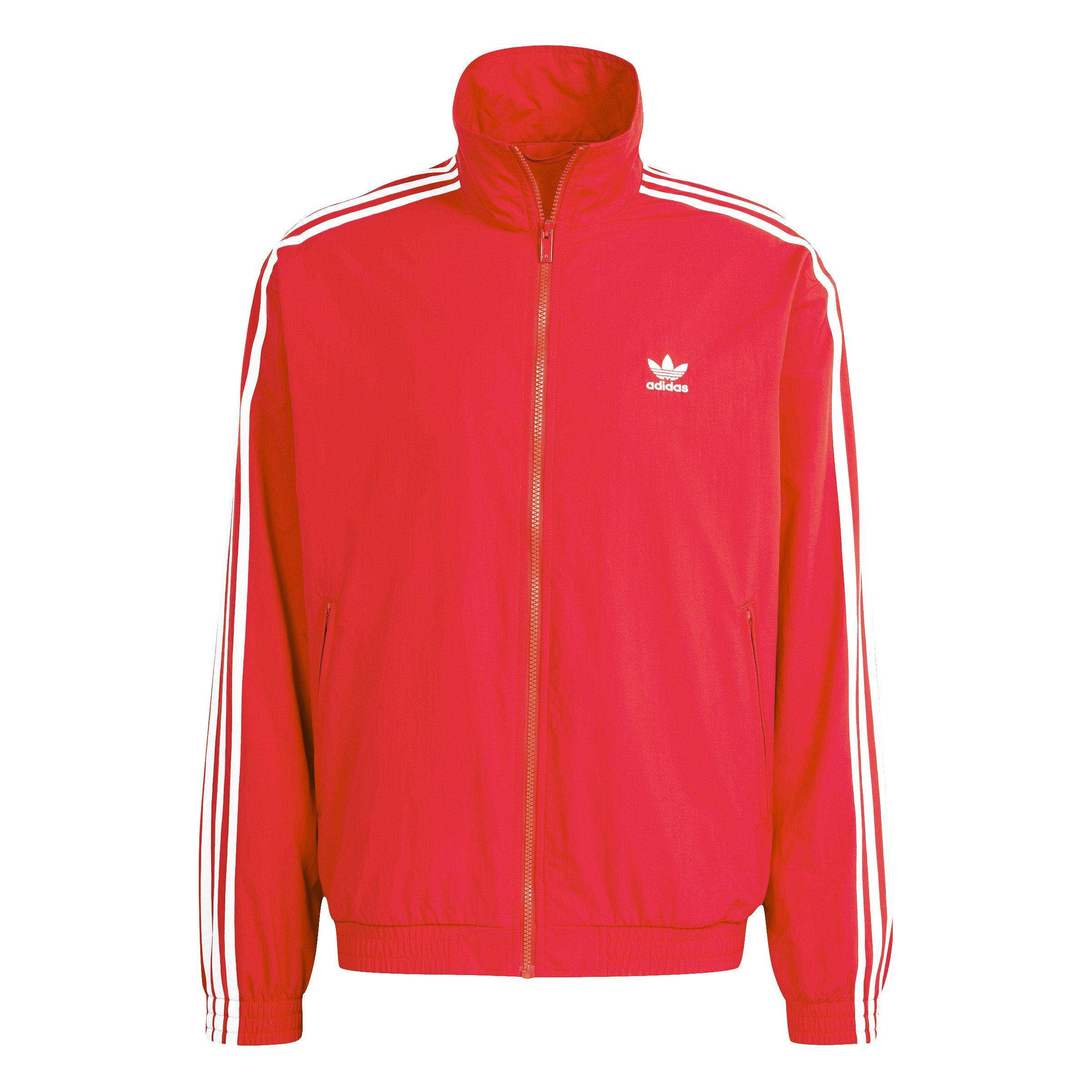 adidas Originals Men's Adicolor Woven Firebird Track Top -Red - RED Thumbnail View 5