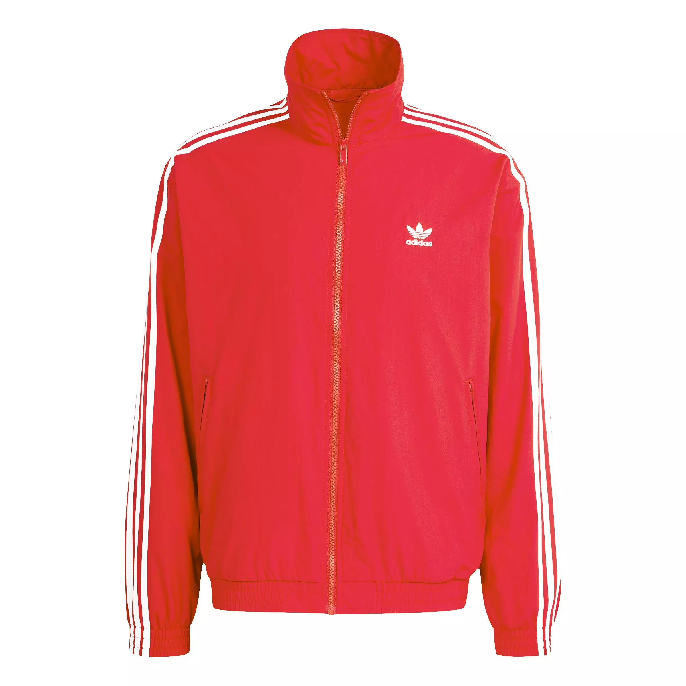 adidas Originals Men's Adicolor Woven Firebird Track Top -Red - RED