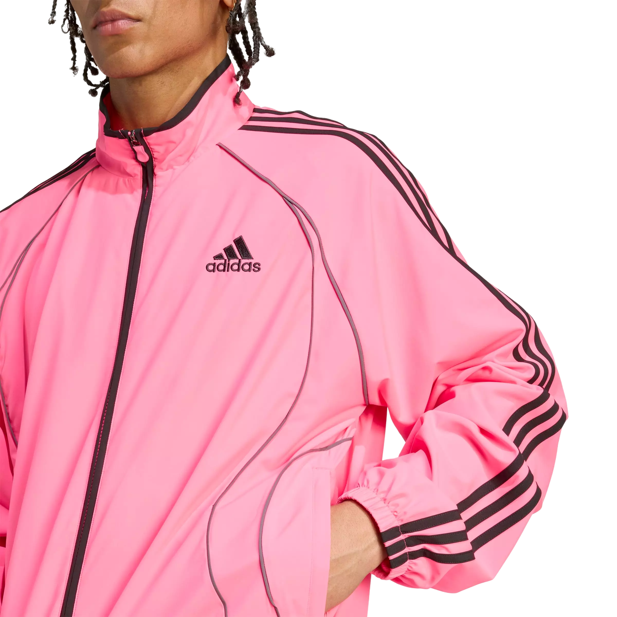 adidas Men's Teamgeist Adicolor Track Top -Pink - PINK