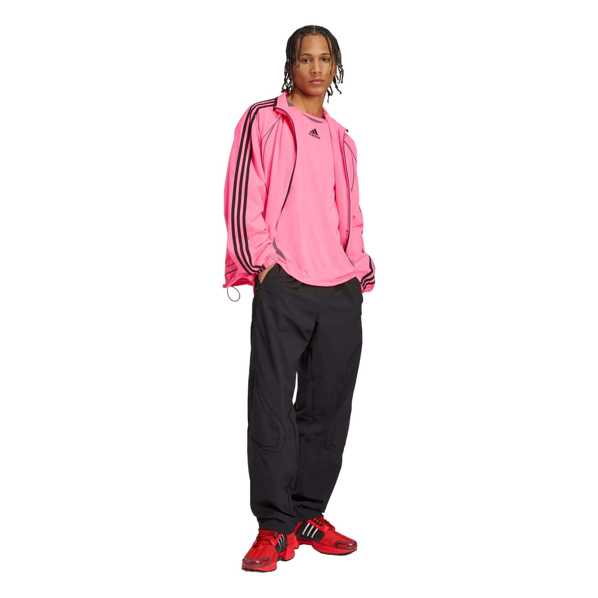 adidas Men's Teamgeist Adicolor Track Top - Pink - PINK