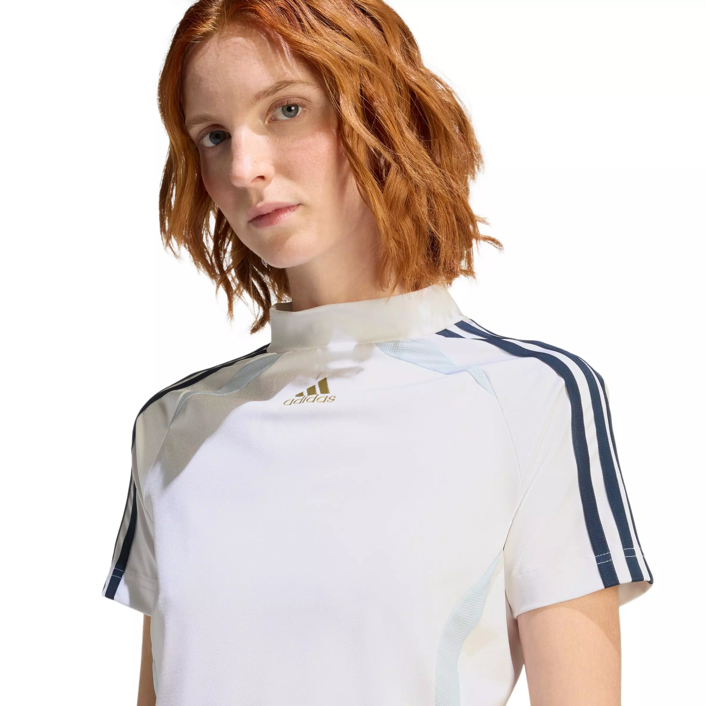 adidas Originals Women's Teamgeist Baby Tee - White - WHITE