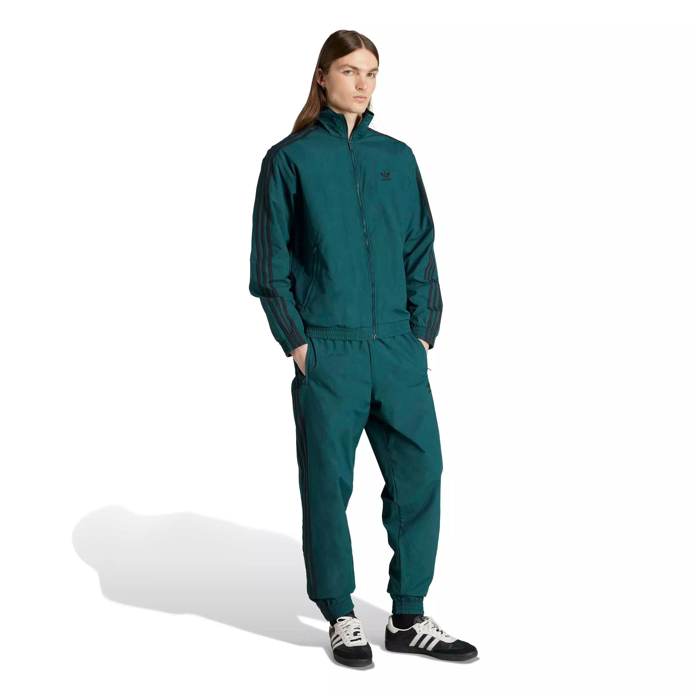 adidas Originals Men's Adicolor Woven Firebird Track Top -Teal - TEAL