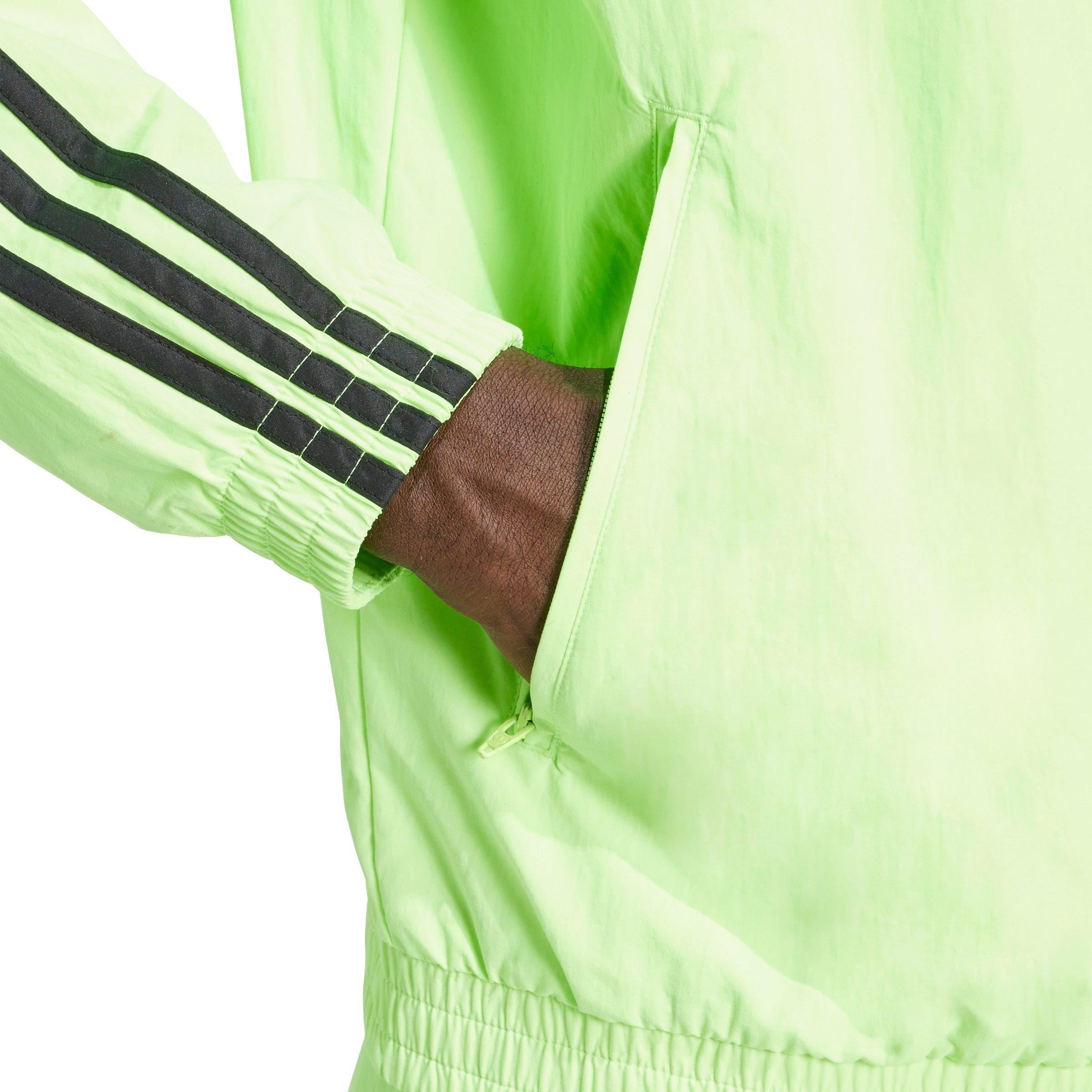 adidas Originals Men's Adicolor Woven Firebird Track Top - Green - GREEN Thumbnail View 4