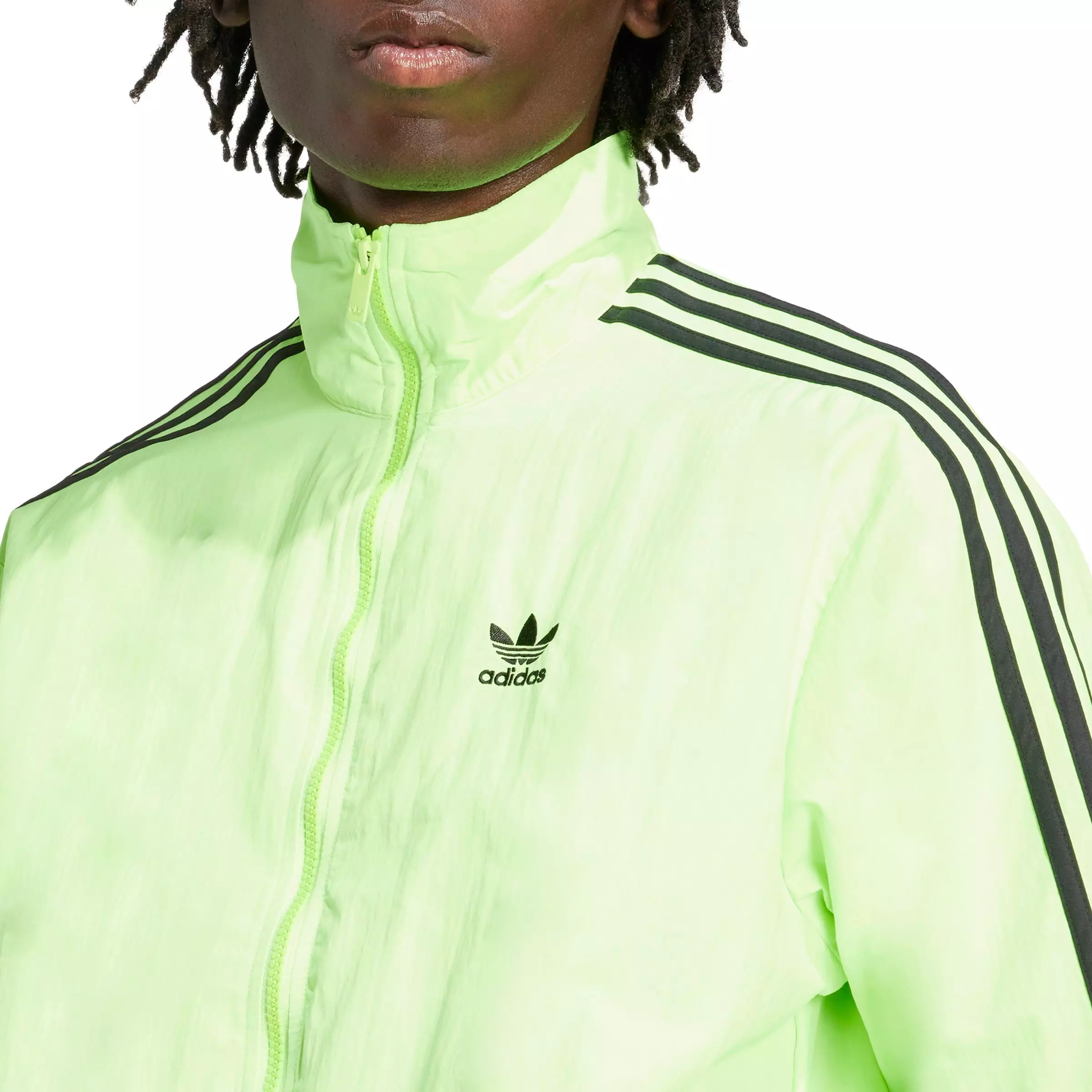 adidas Originals Men's Adicolor Woven Firebird Track Top - Green - GREEN