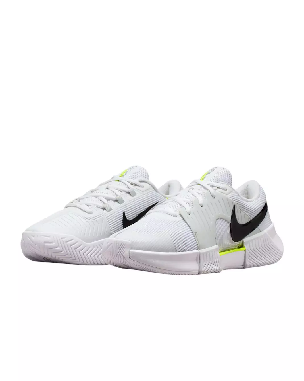 Nike GP Challenge 1.5 Hard Court "White/Pure Platinum/Volt/Black" Women's Tennis Shoe - WHITE/PLATINUM/VOLT/BLACK