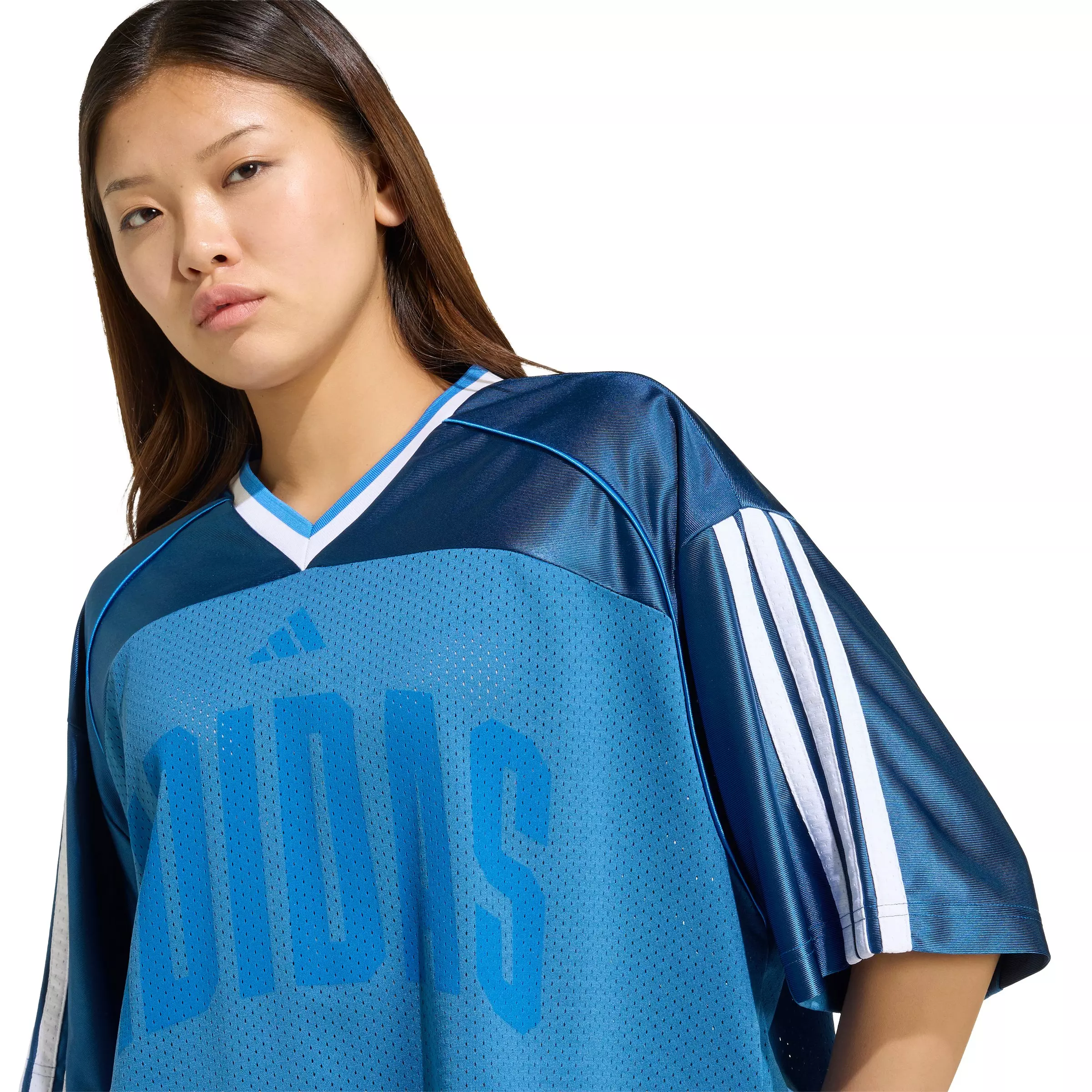 adidas Women's Stadium Mesh T-Shirt - Blue - BLUE