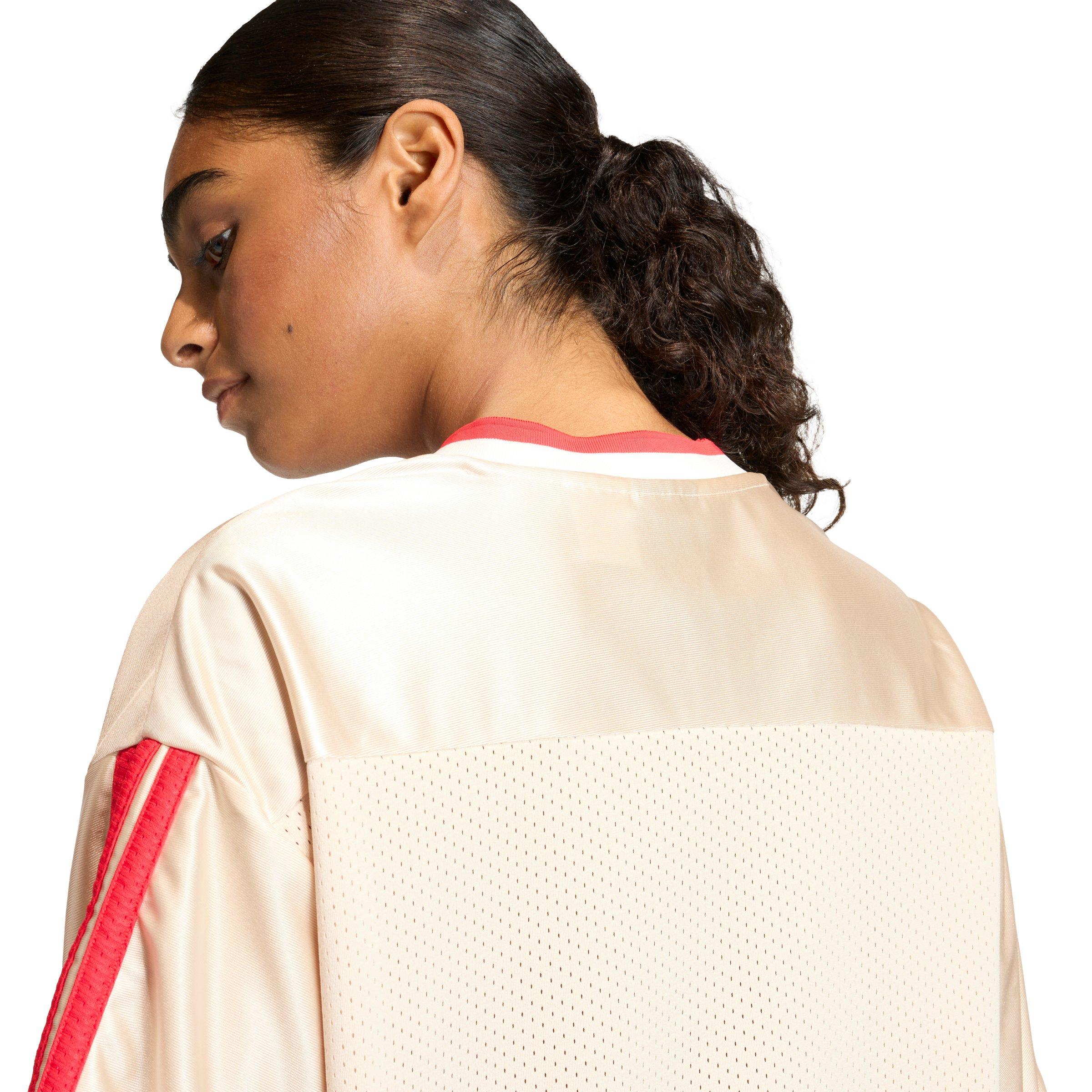 adidas Women's Stadium Mesh T-Shirt - Beige - BEIGE Thumbnail View 3