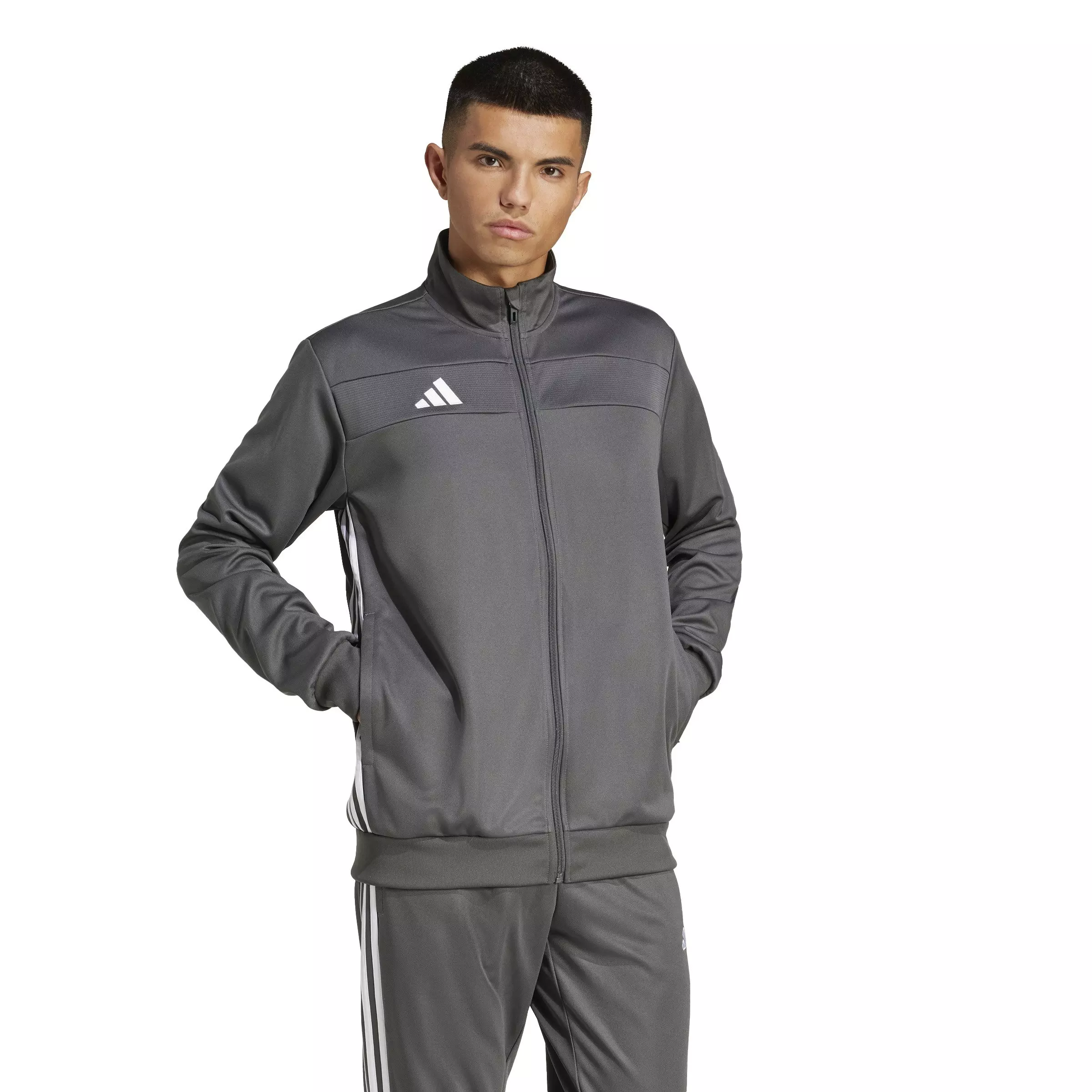 adidas Men's Tiro 25 Essentials Training Track Top -Dk Grey - DK GREY