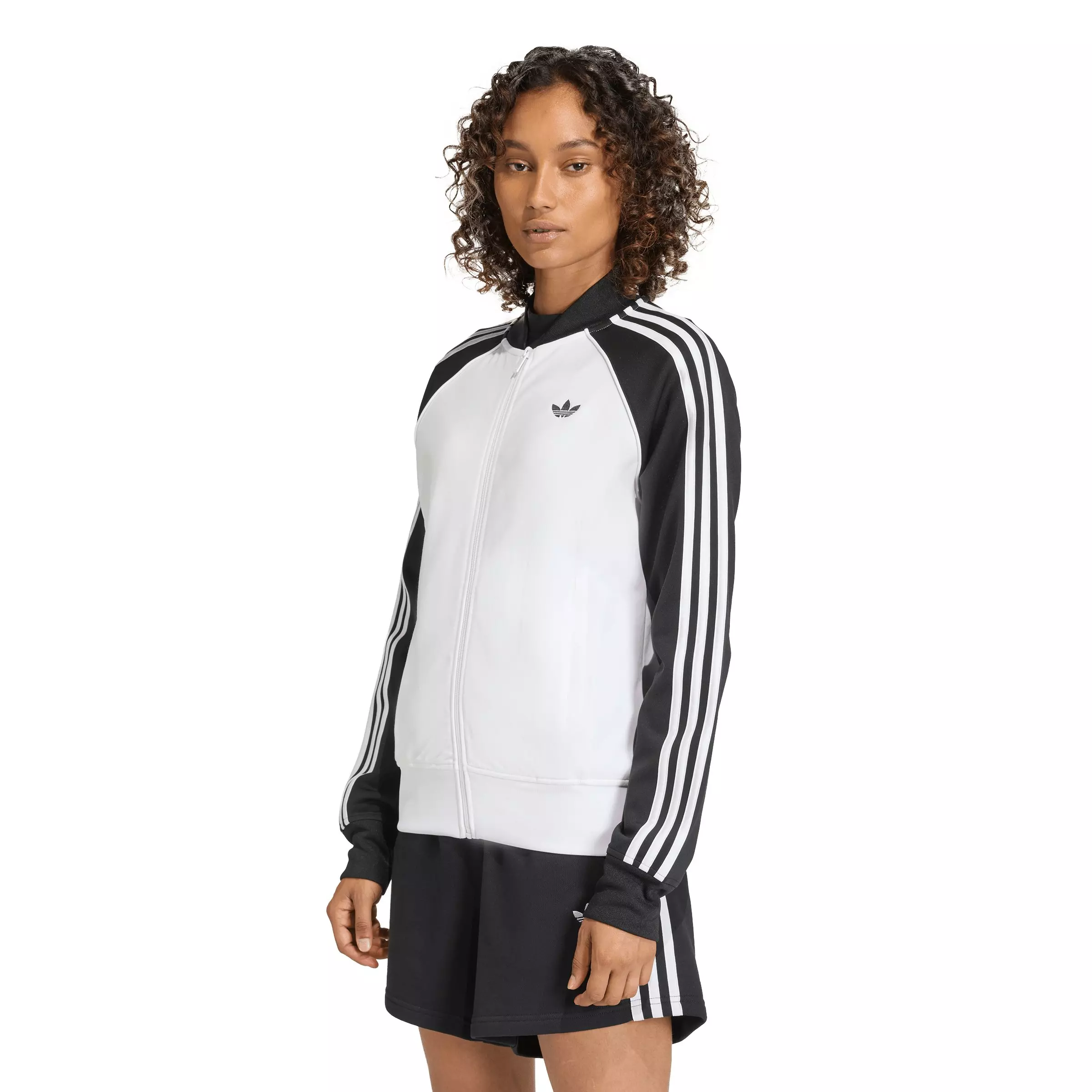 adidas Originals Women's SST Classic Track Jacket - White/Black - WHITE/BLACK