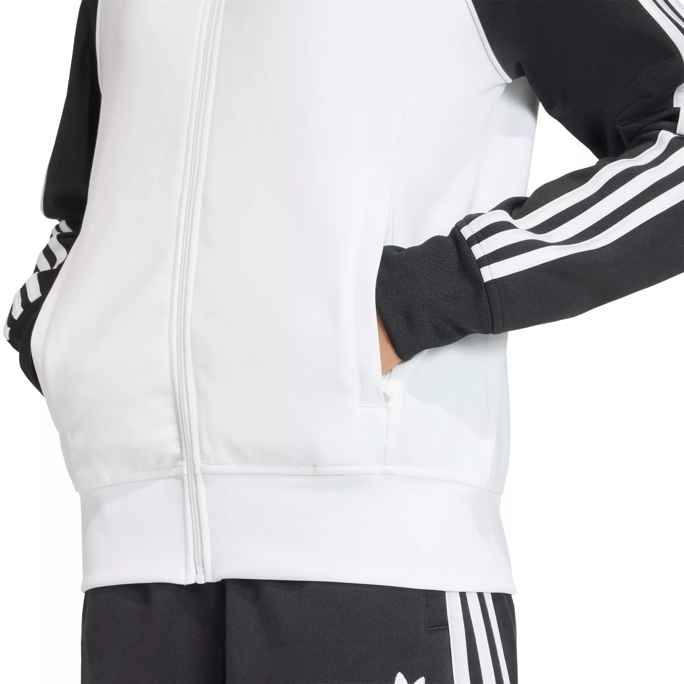 adidas Originals Women's SST Classic Track Jacket - White/Black - WHITE/BLACK