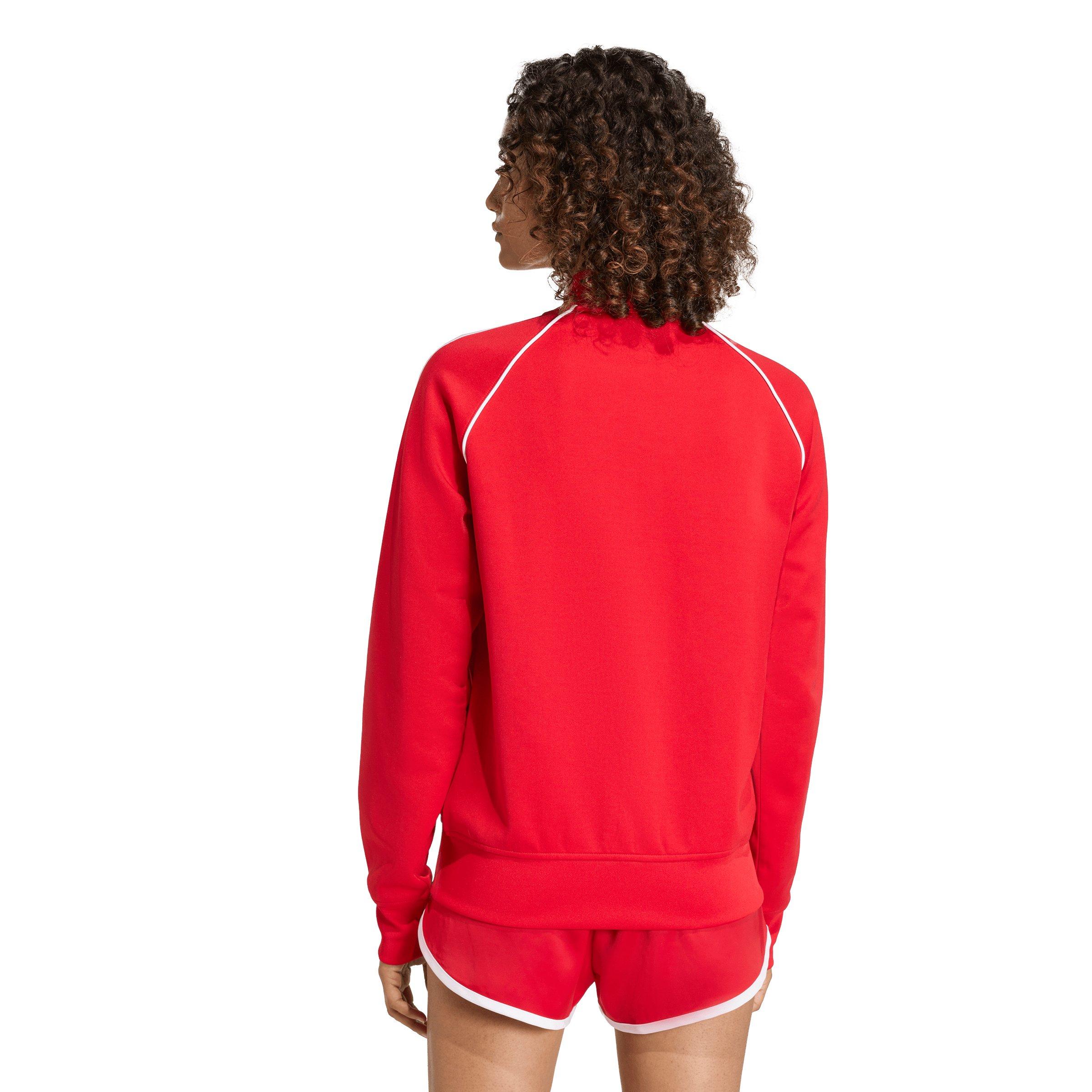 adidas Originals Women's SST Classic Track Jacket - Red/White - RED/WHITE Thumbnail View 2