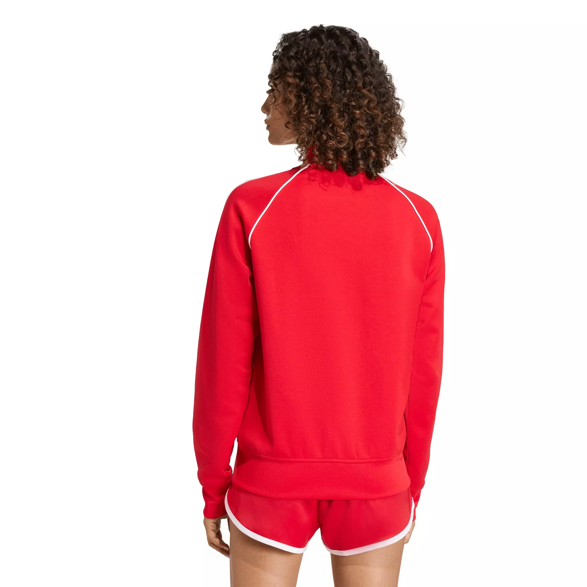 adidas Originals Women's SST Classic Track Jacket - Red/White - RED/WHITE
