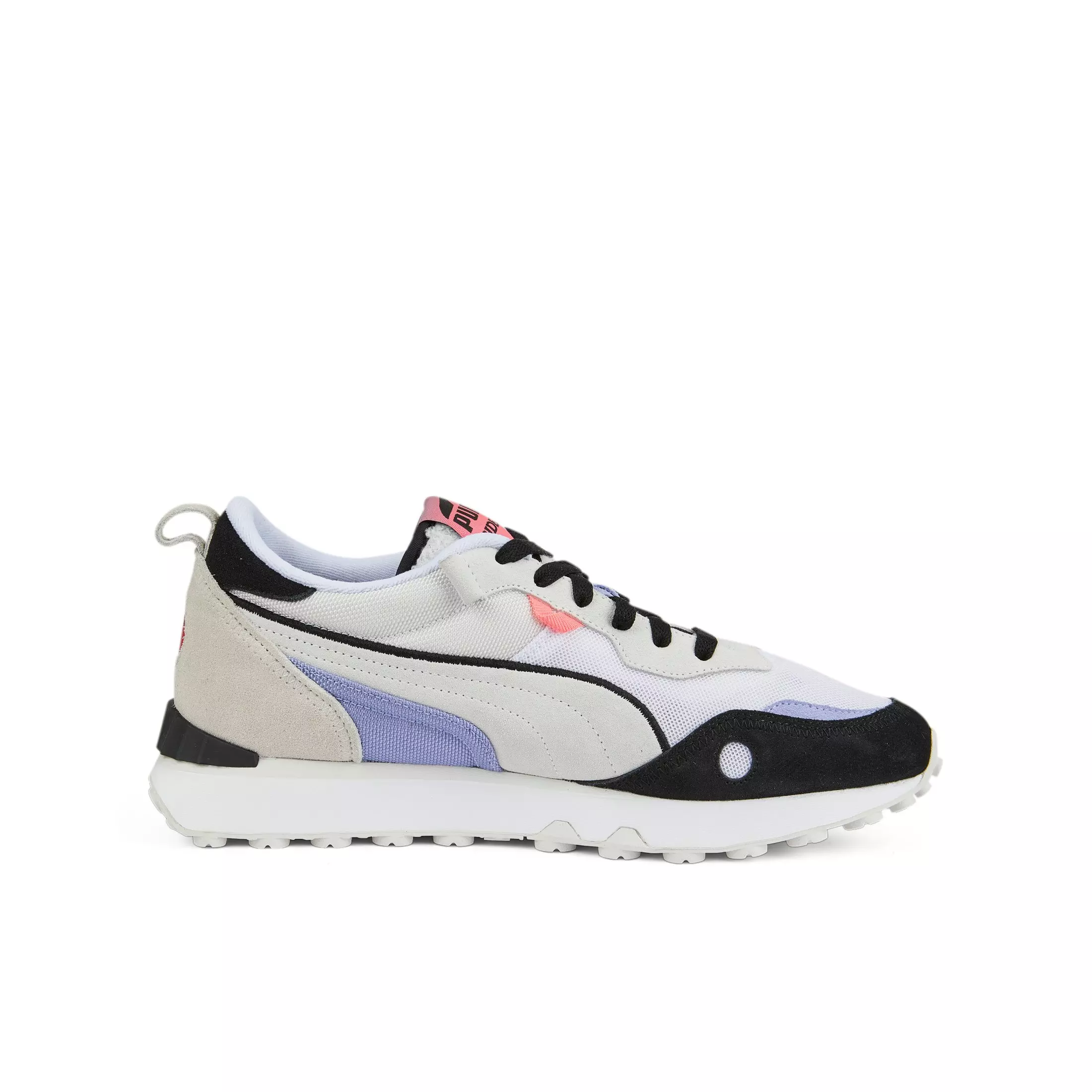 PUMA Rider FV FD "Puma White/Puma Black" Grade School Boys' Shoe - WHITE/BLACK