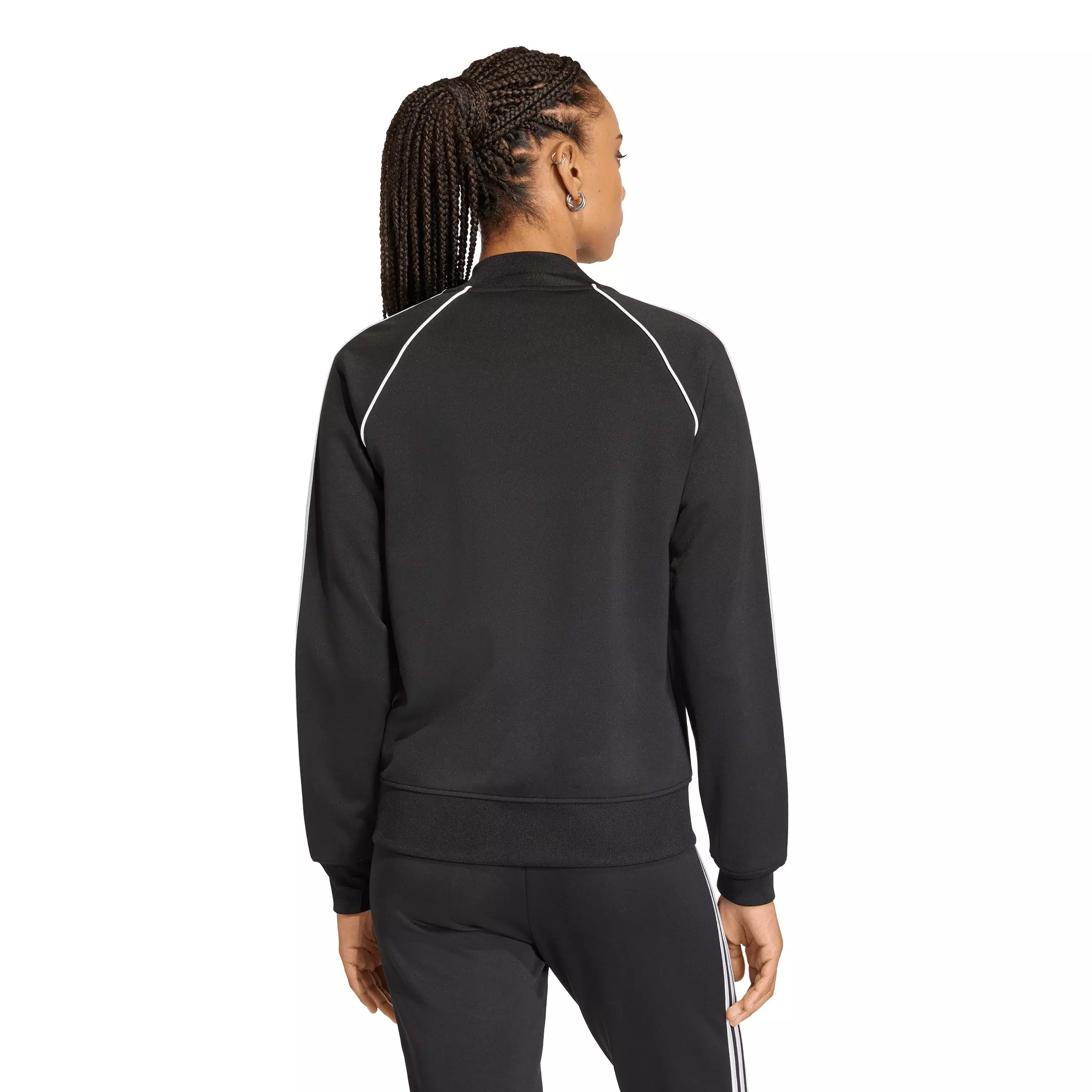 adidas Originals Women's SST Classic Track Jacket - Black/White - BLACK/WHITE