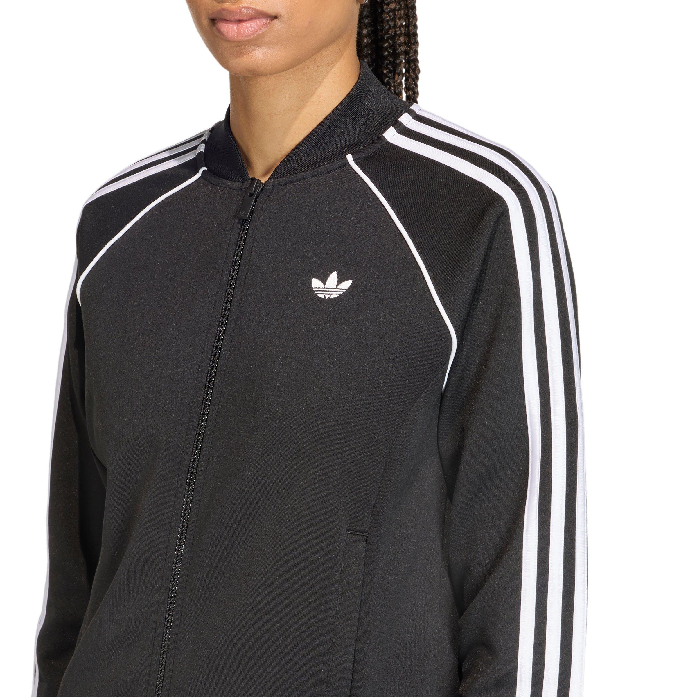 adidas Originals Women's SST Classic Track Jacket - Black/White - BLACK/WHITE Thumbnail View 4