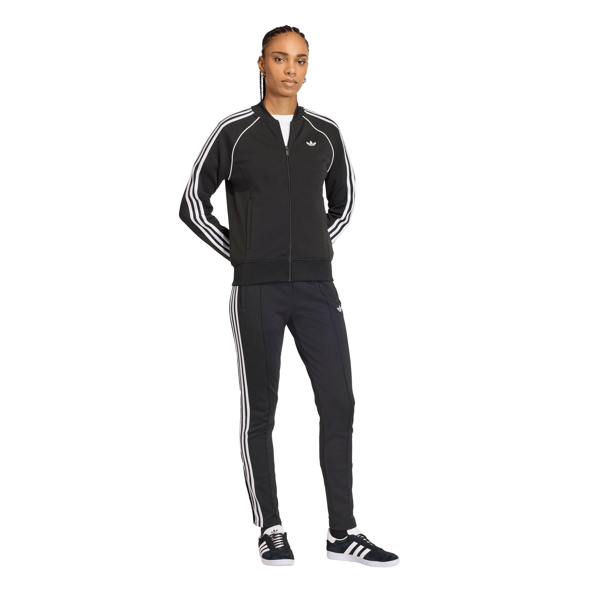 adidas Originals Women's SST Classic Track Jacket - Black/White - BLACK/WHITE Thumbnail View 5