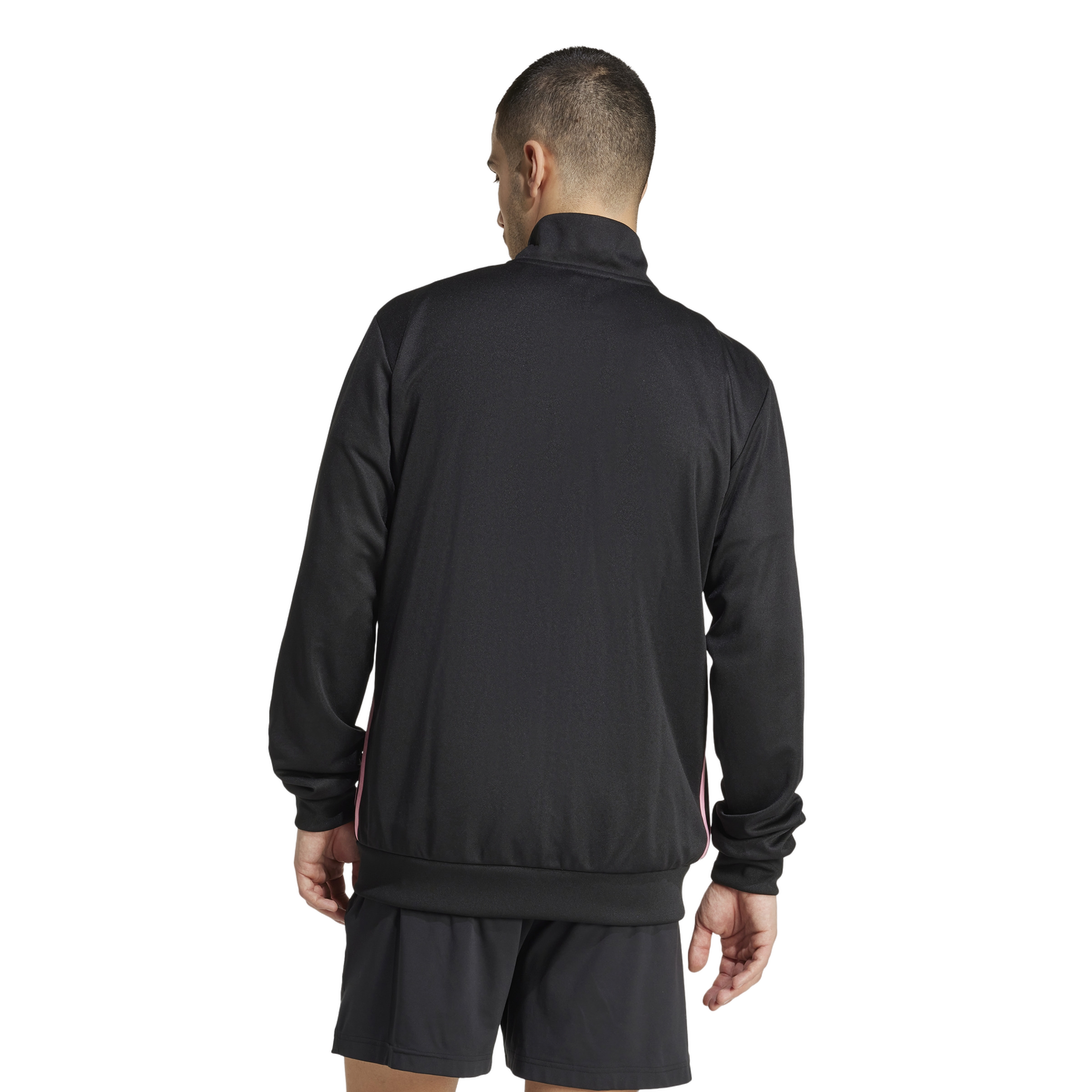 adidas Men's Tiro 25 Essentials Training Track Top - Black/Pink - BLACK/PINK Thumbnail View 2