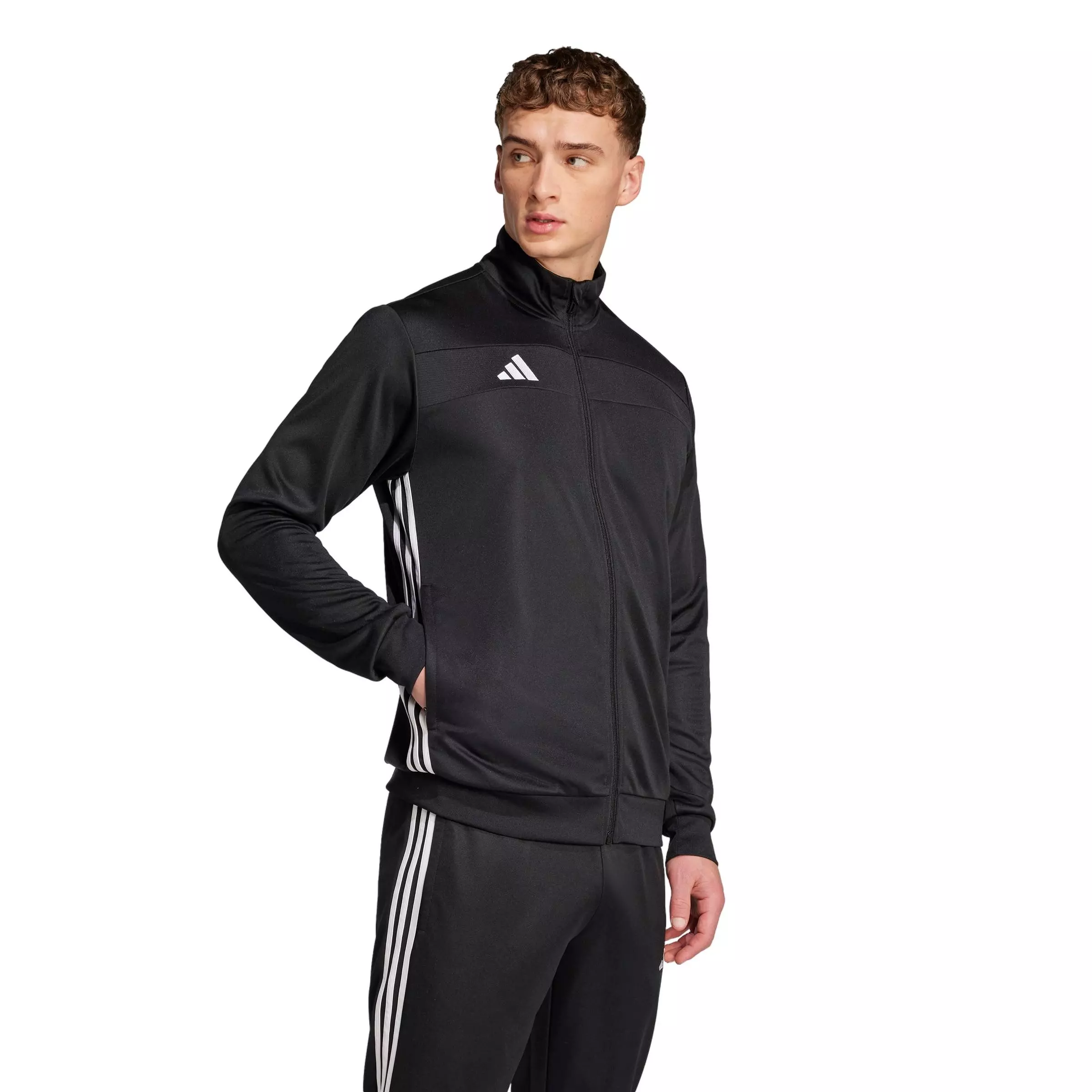 adidas Men's Tiro 25 Essentials Training Track Top -Black/White - BLACK/WHITE