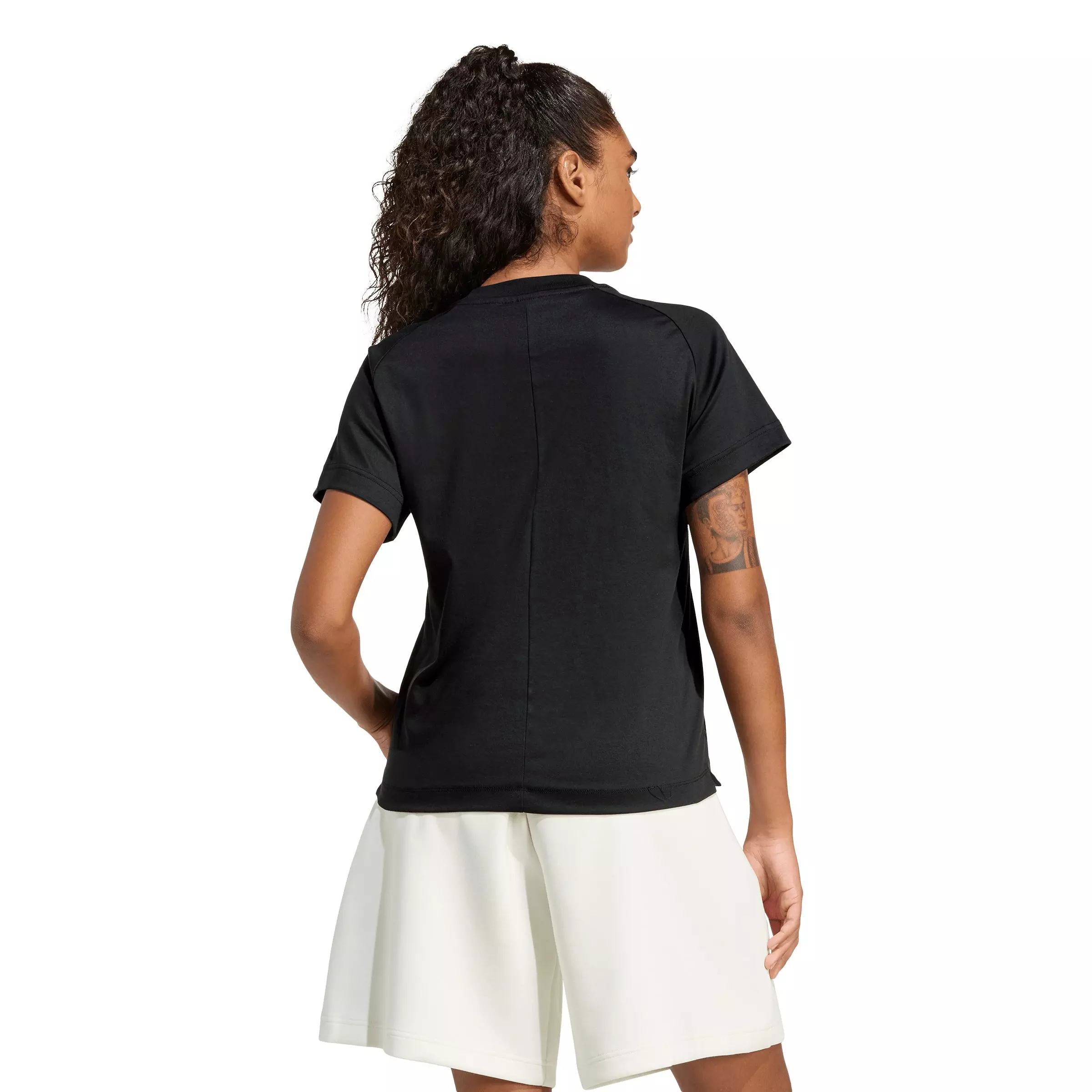 adidas Women's Soft Lux T-Shirt - Black - BLACK