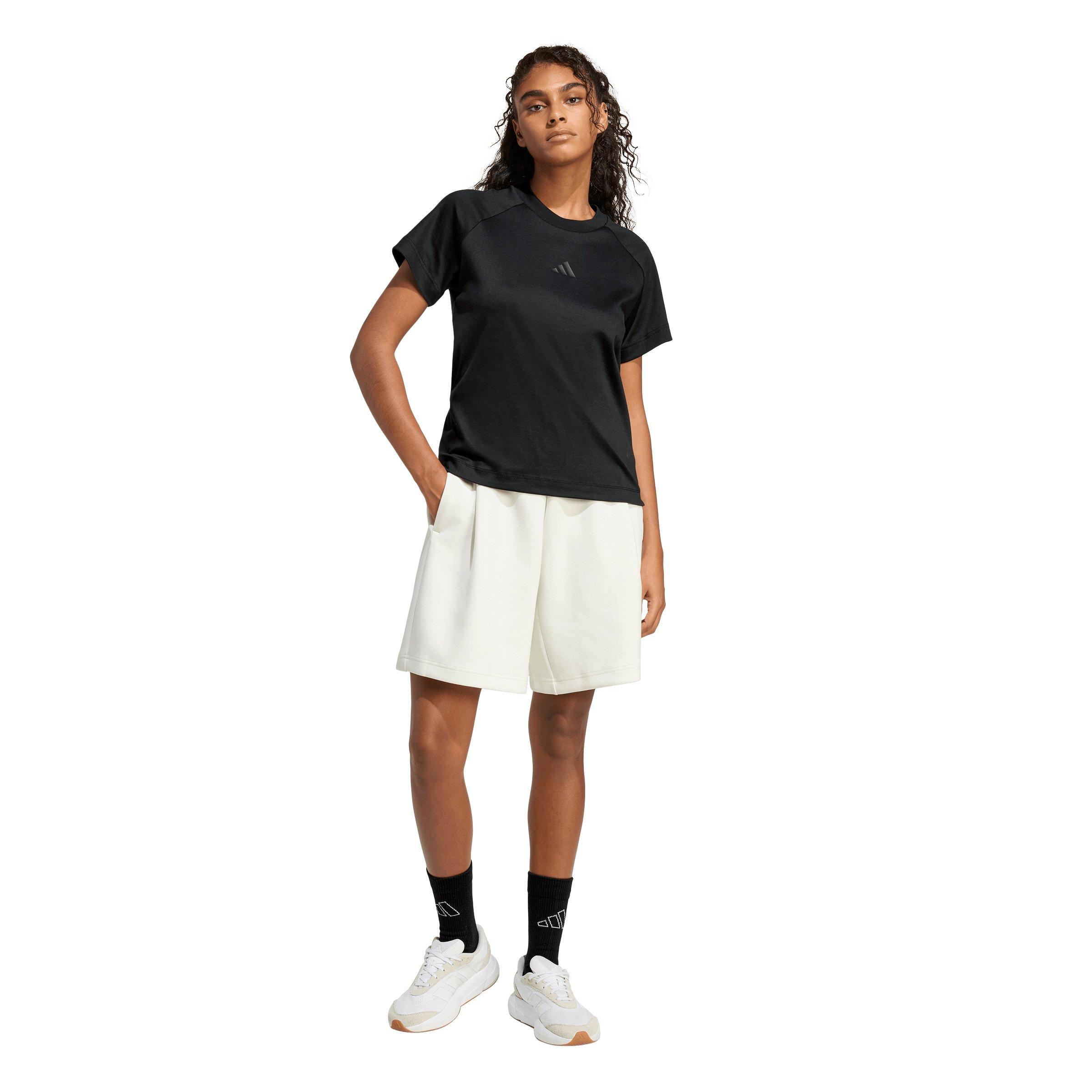 adidas Women's Soft Lux T-Shirt - Black - BLACK Thumbnail View 5