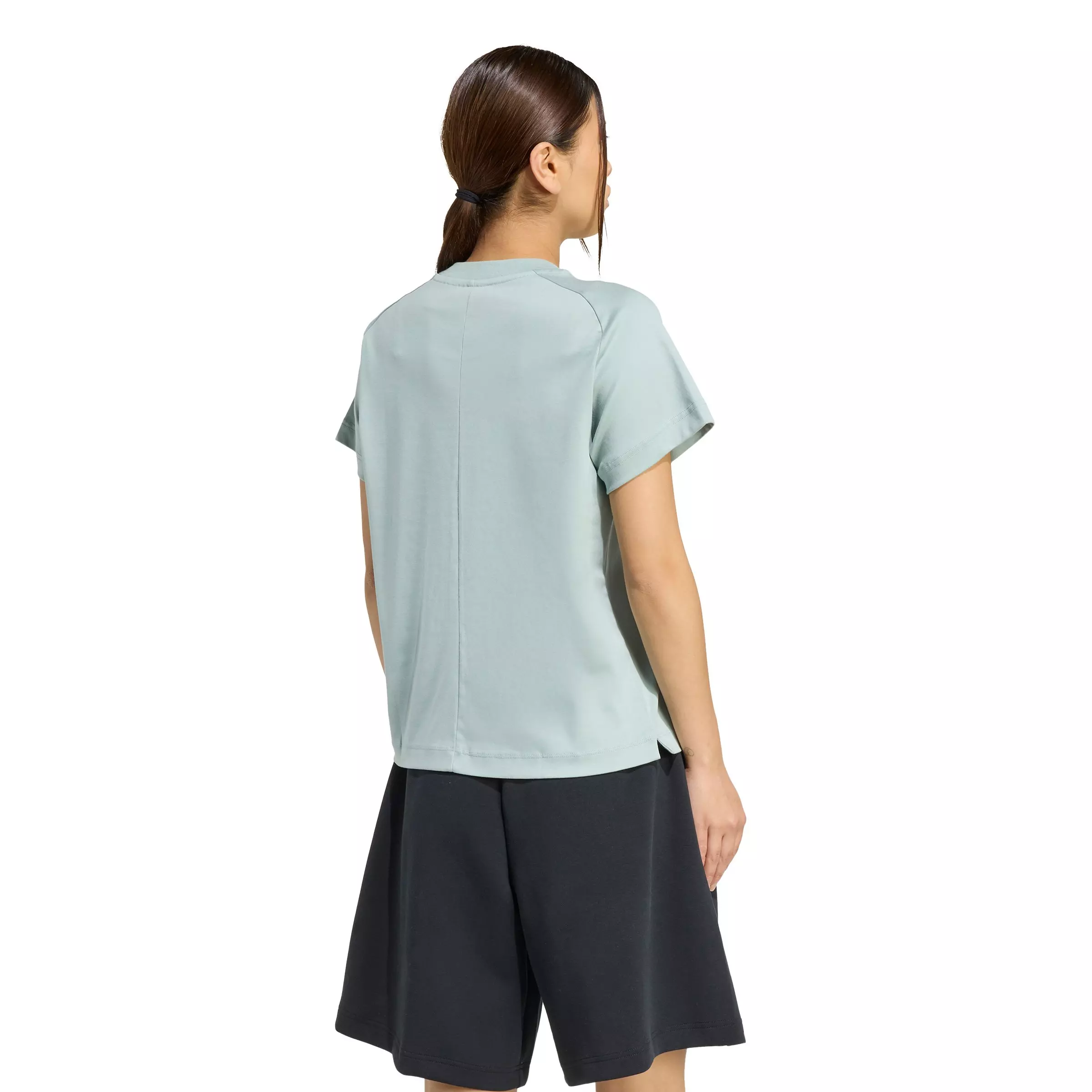 adidas Women's Soft Lux T-Shirt - Sage Green - SAGE GREEN