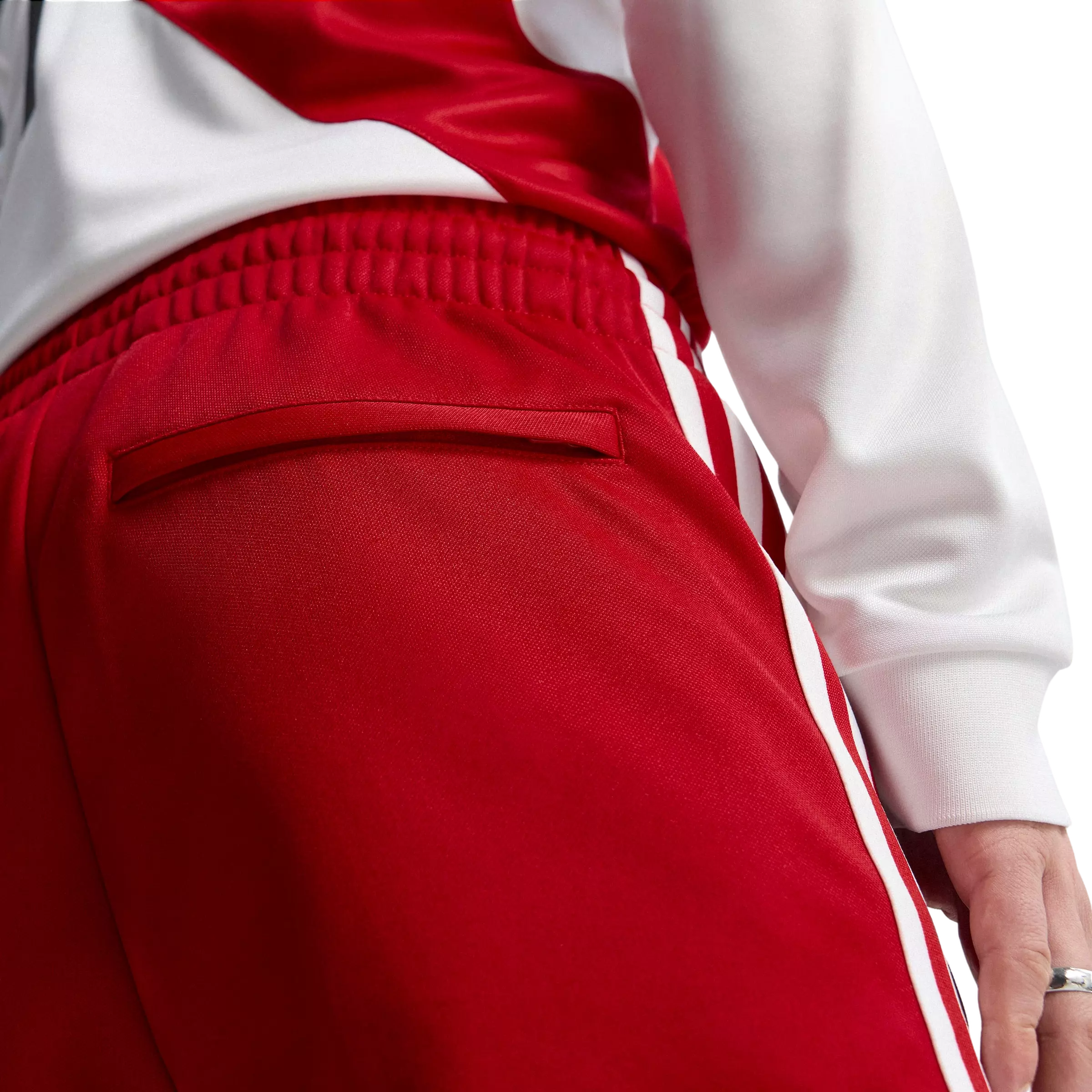 adidas Originals Men's Peru Track Pants - Red/White - RED/WHITE