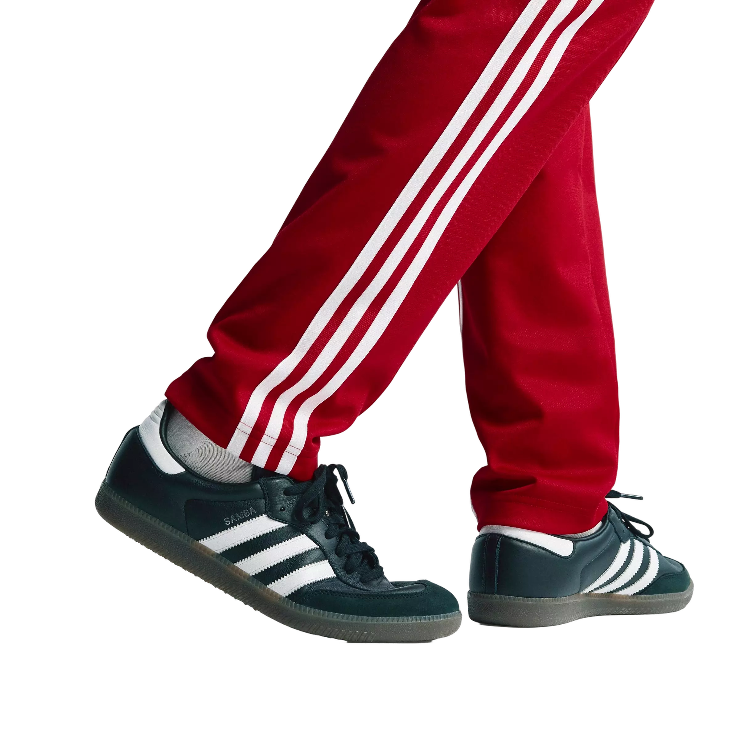 adidas Originals Men's Peru Track Pants -Red/White - RED/WHITE