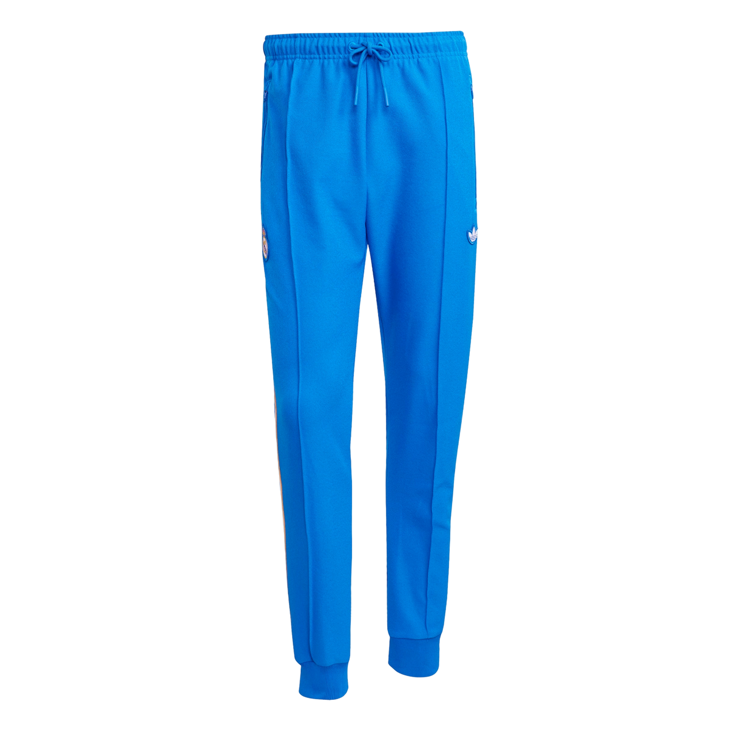 adidas Originals Men's Real Madrid Terrace Icons Track Pants - Blue - BLUE Thumbnail View 6