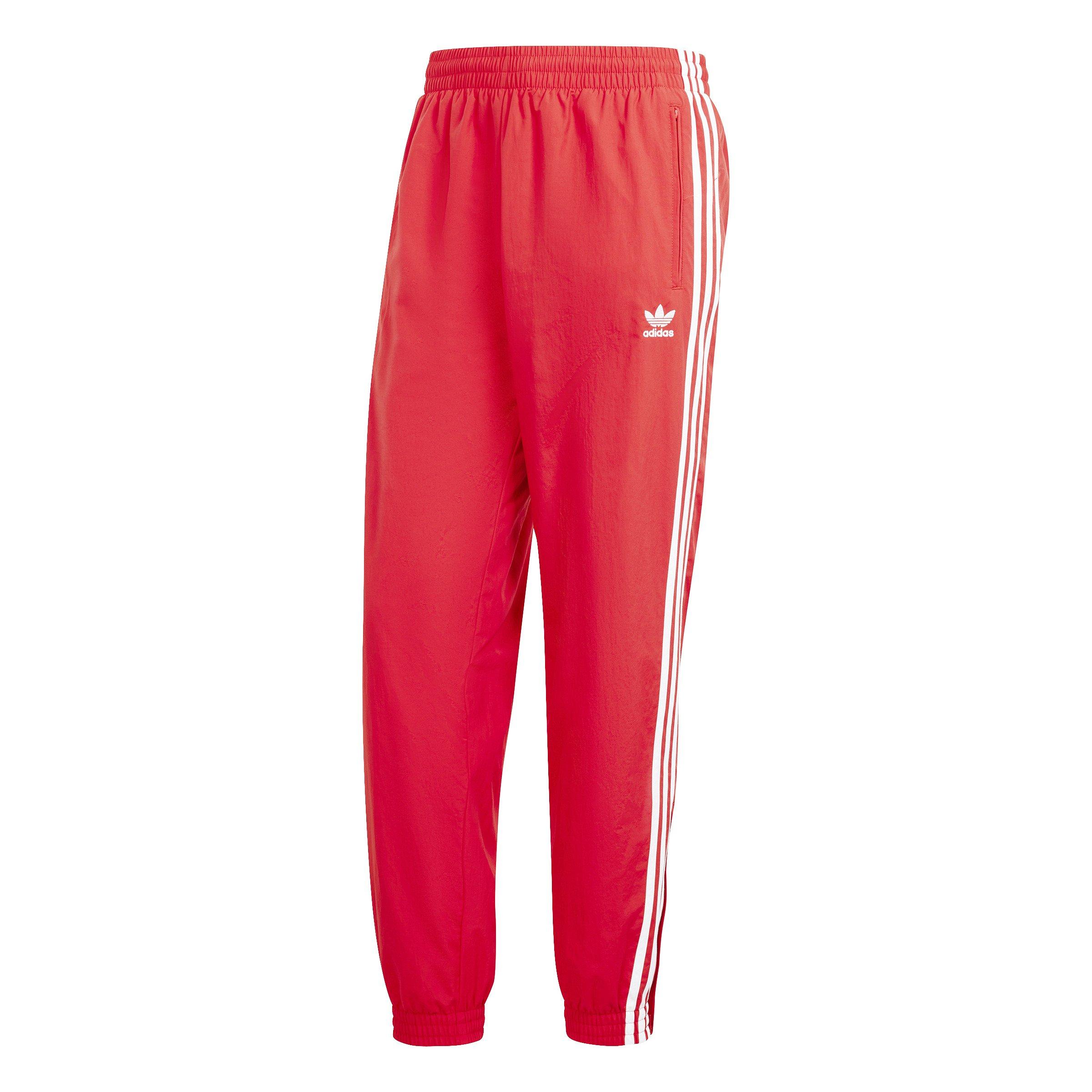 adidas Originals Men's Adicolor Woven Firebird Track Tracksuit Bottoms -Red - RED Thumbnail View 5