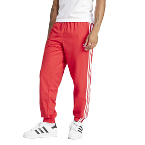 adidas Originals Men's Adicolor Woven Firebird Track Tracksuit Bottoms -Red